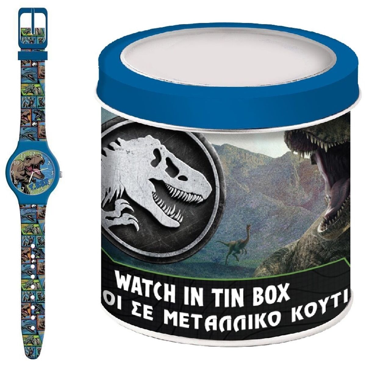 Relógio para bebês Jurassic Park 000570996 - TIN BOX (Ø 33 mm)
