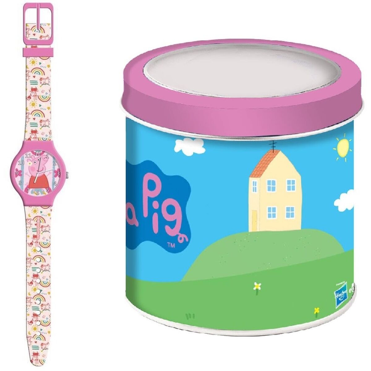Relógio para bebês Peppa Pig PEPPA PIG - TIN BOX Ø 33 mm