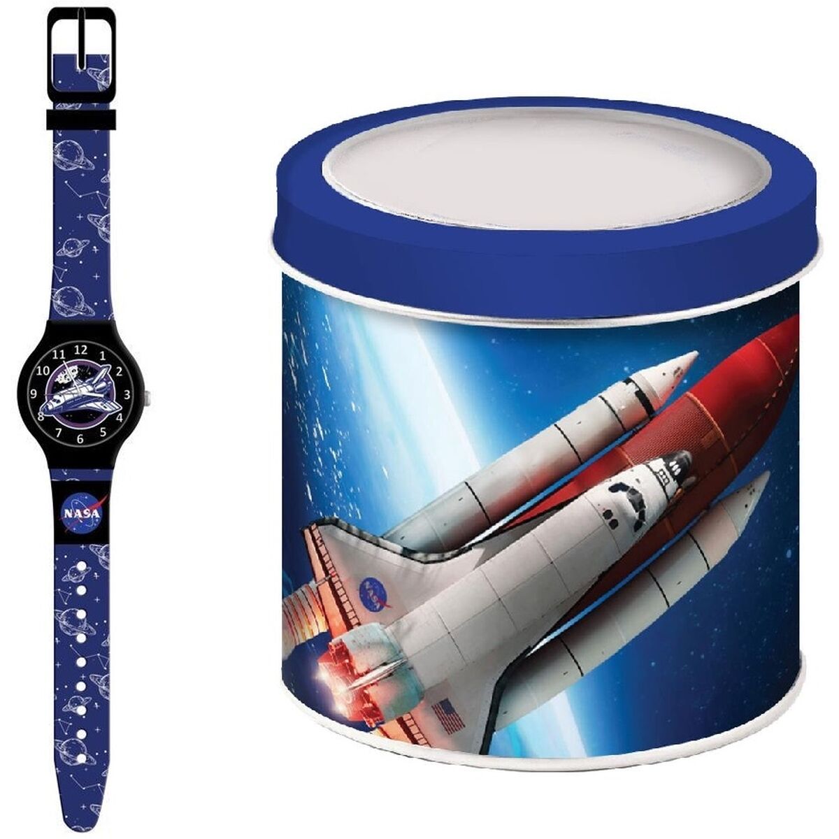 Relógio para bebês NASA NASA - TIN BOX (Ø 33 mm)