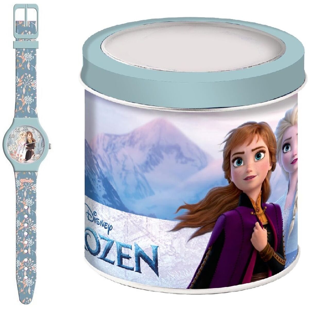 Relógio para bebês Frozen FROZEN 2 - TIN BOX Ø 33 mm