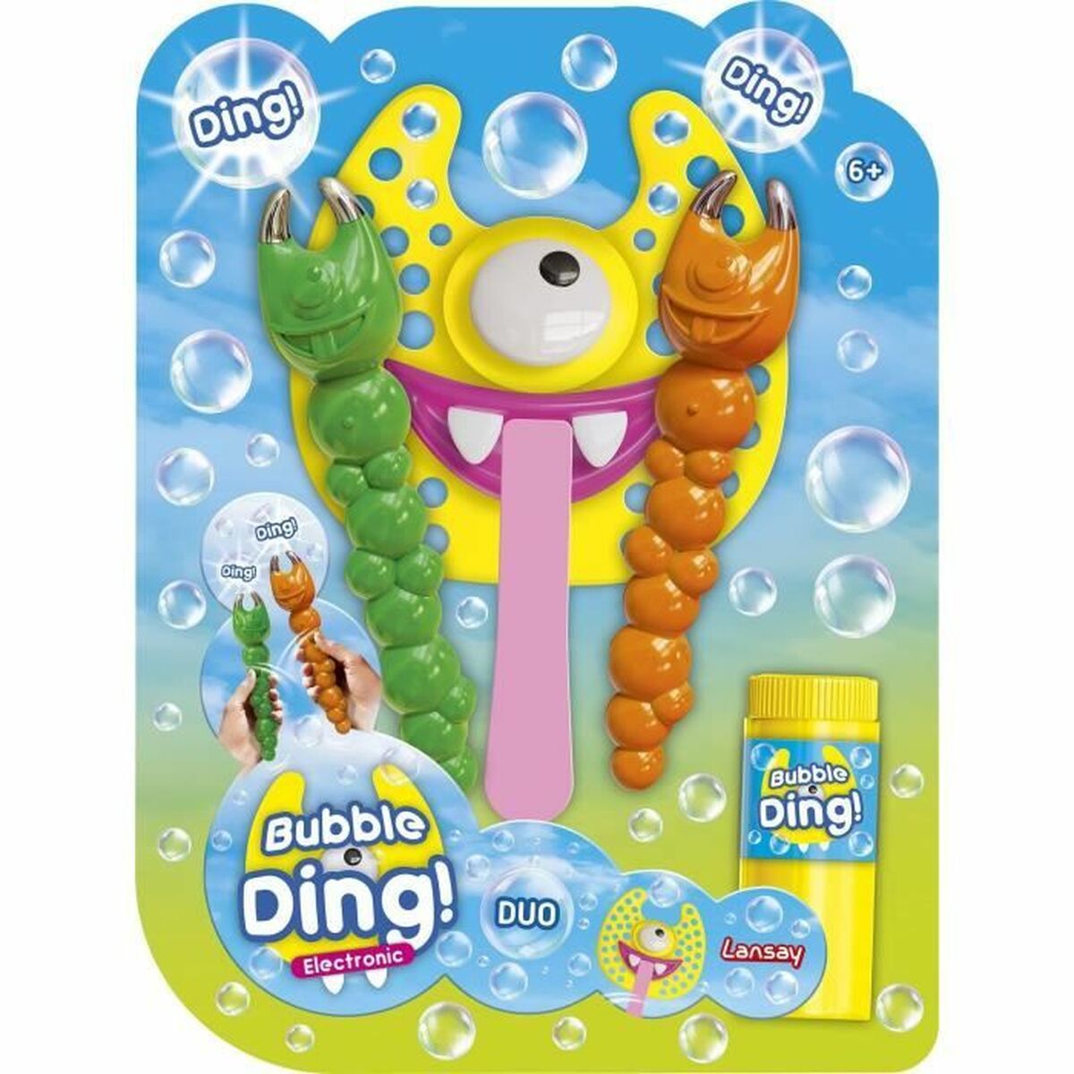 Jogo de Bolas de Sabão Lansay Bubble Ding Duo Electronic