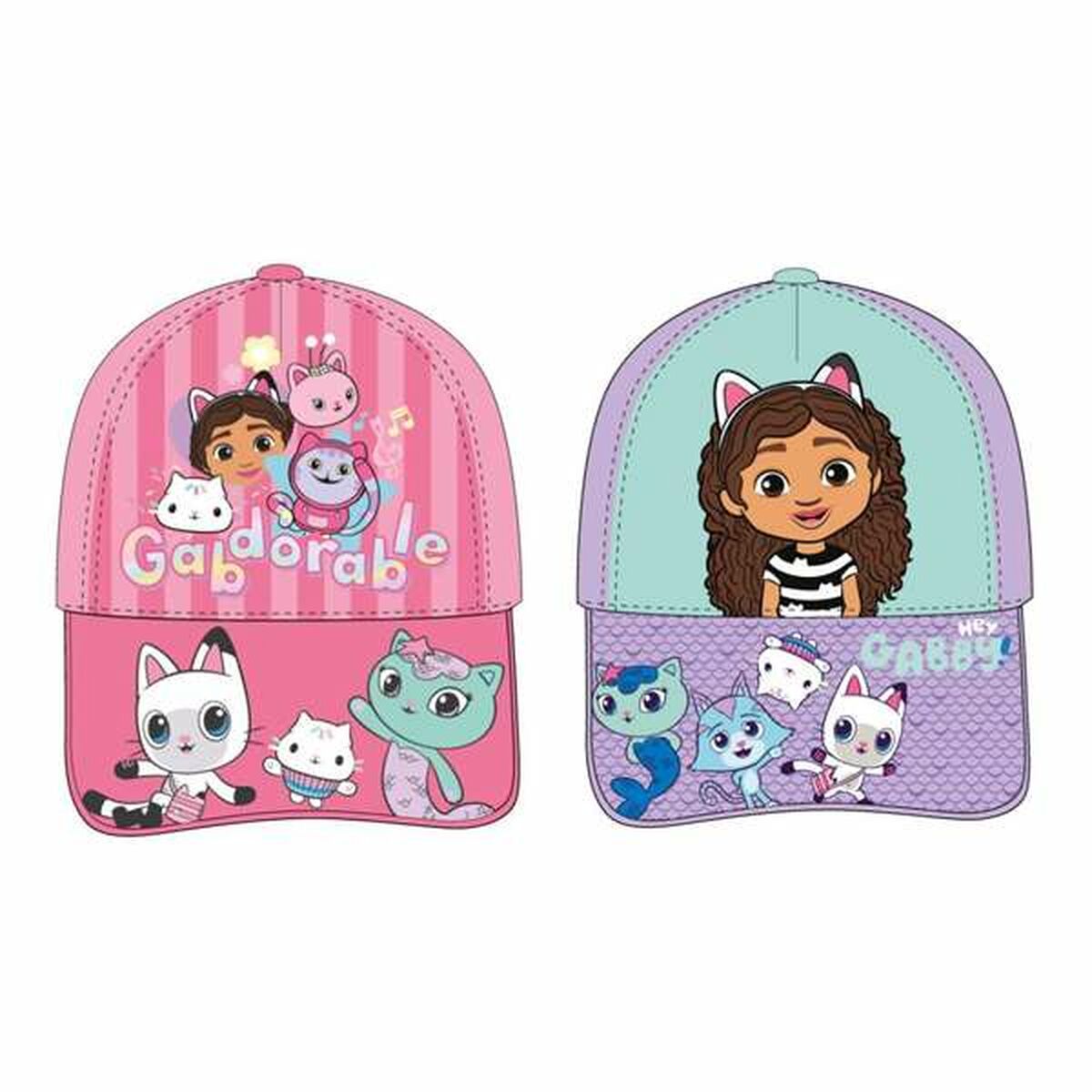 Boné Infantil Gabby's Dollhouse Cor de Rosa