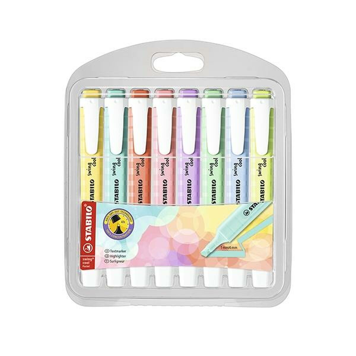 Marcador Fuorescente Stabilo swing cool Pastell Multicolor