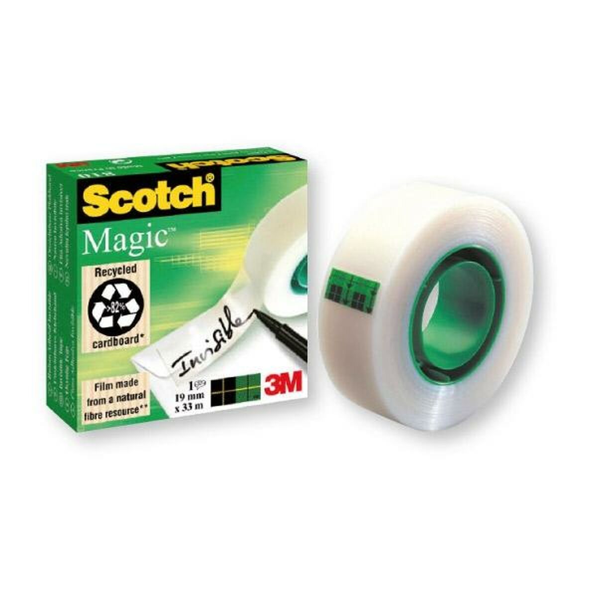 Fita Adesiva Scotch Magic Tape 810 Branco