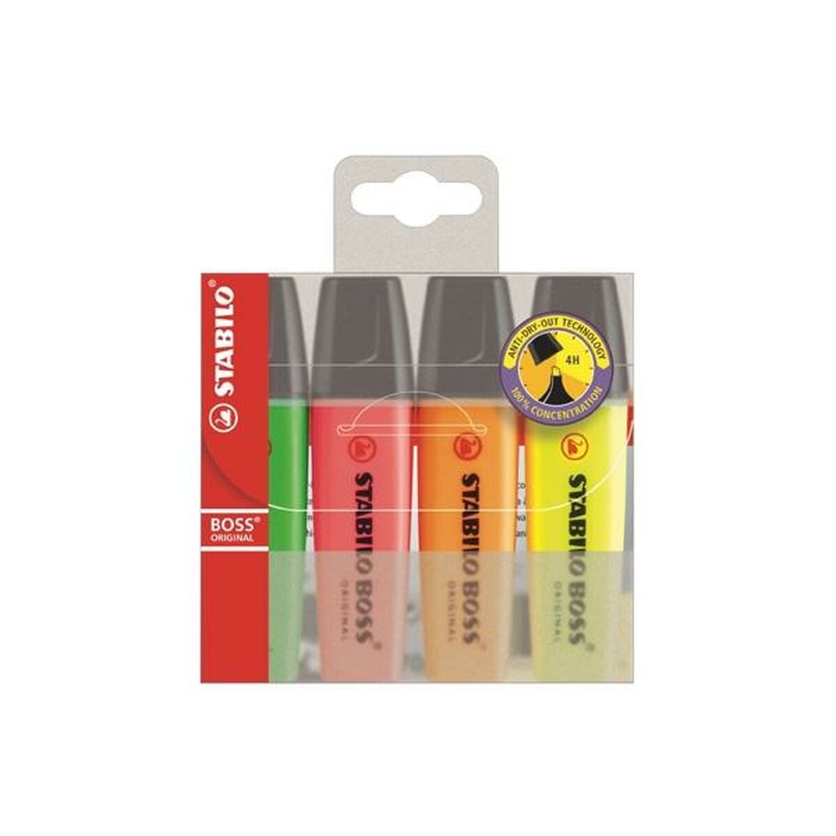 Marcador Fuorescente Stabilo BOSS ORIGINAL Multicolor (4 Unidades)