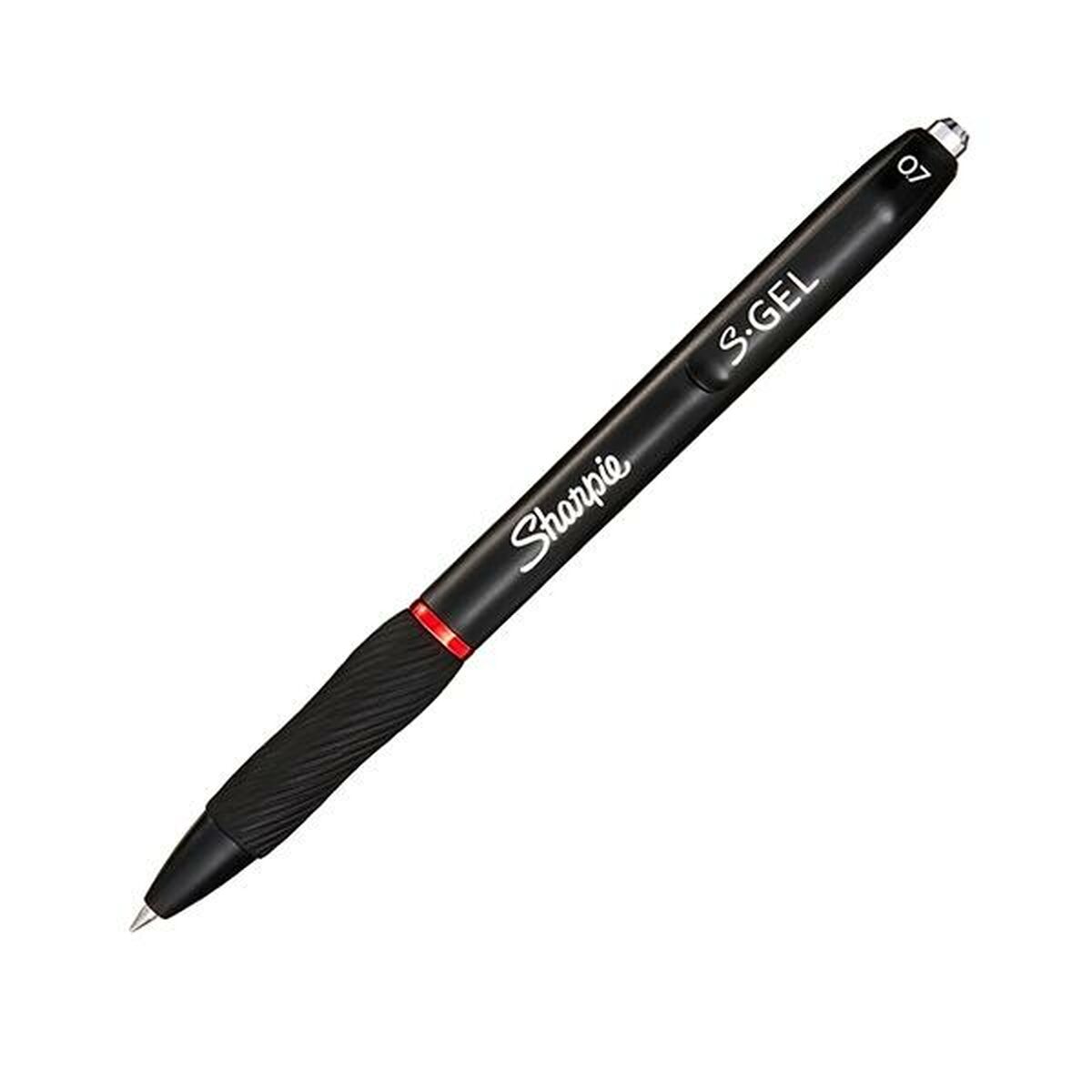 Esferográfica de gel Sharpie 2136599 Preto Vermelho (12 Unidades)