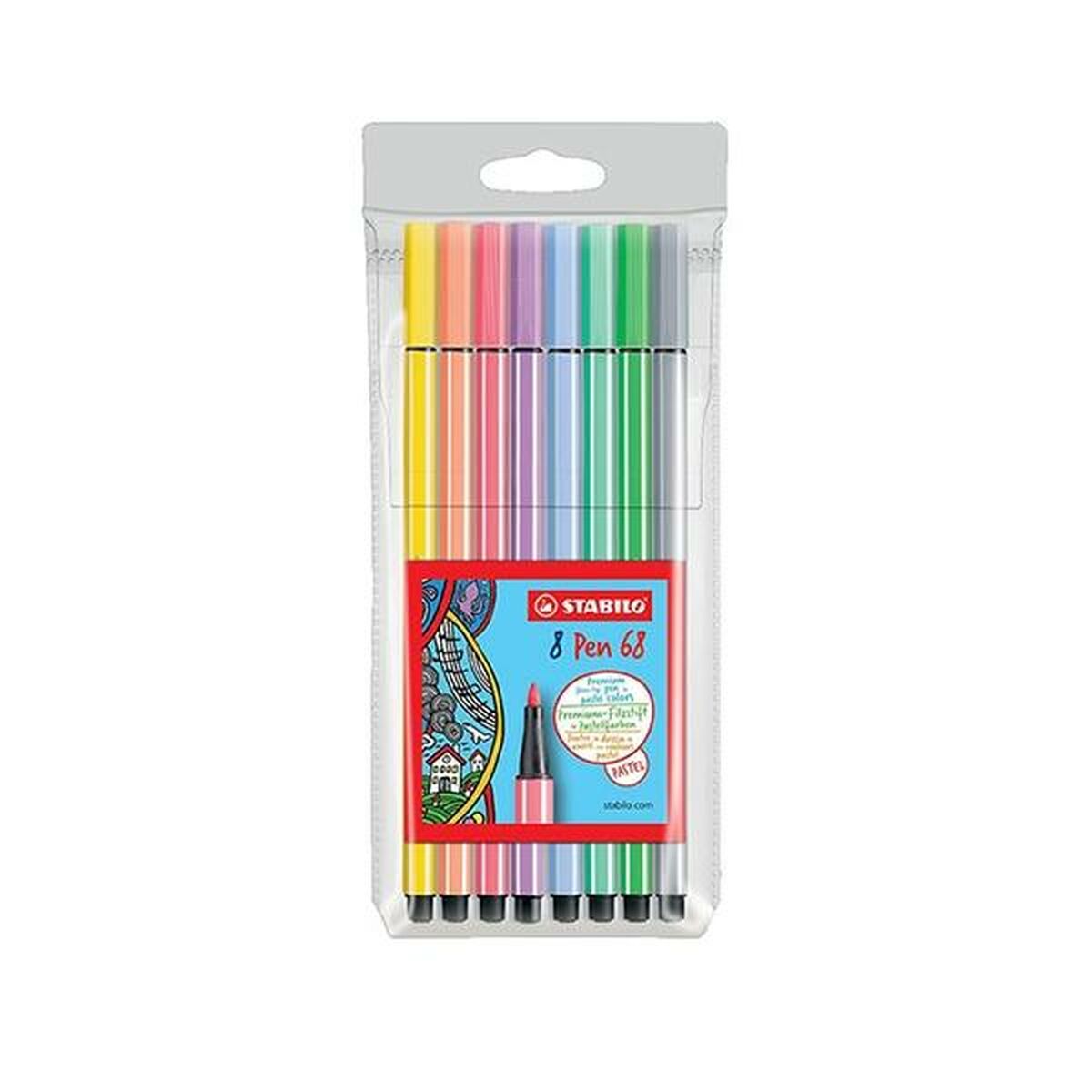 Rotulador permanente Stabilo Pen 68 8er Multicolor 8 fotos
