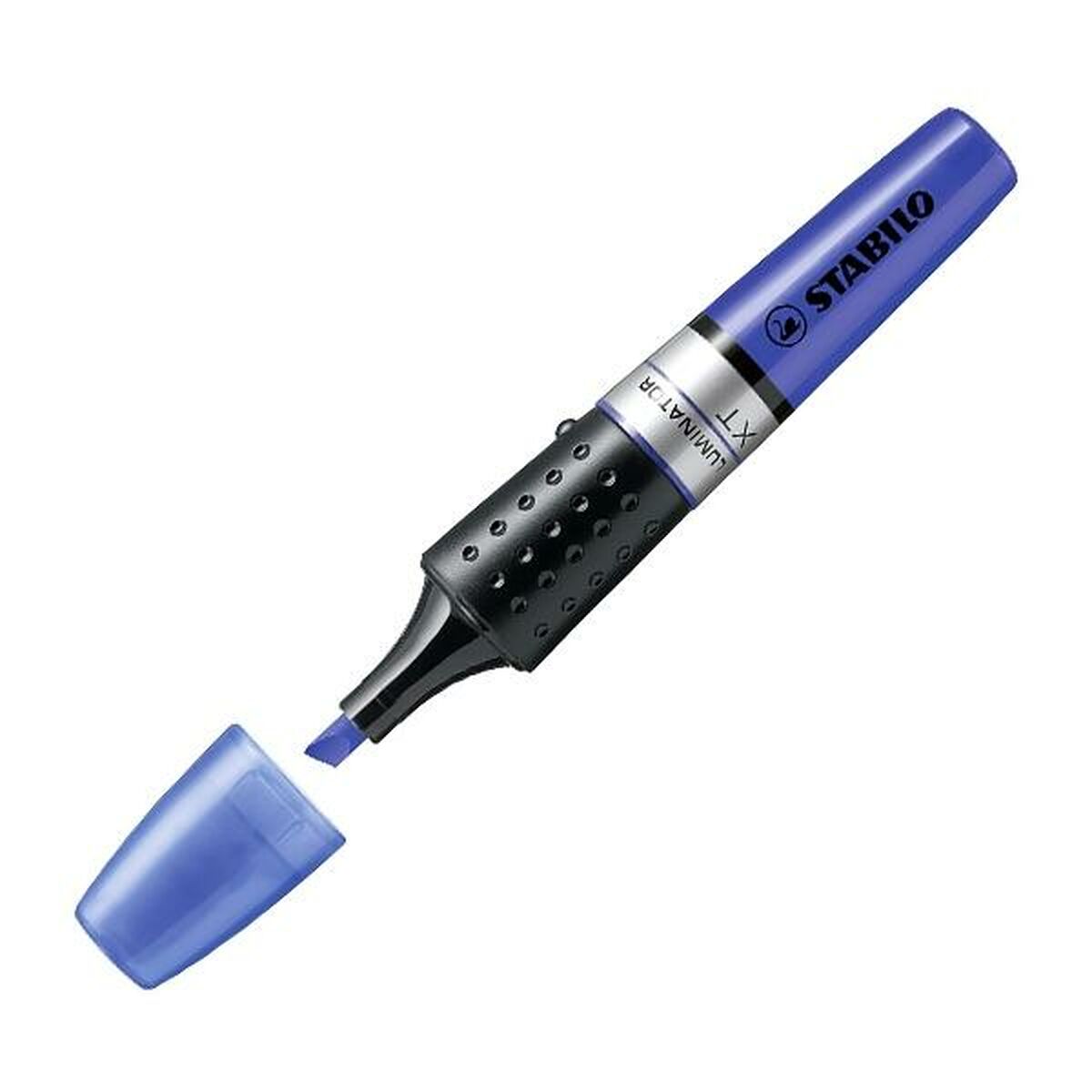 Marcador Fluorescente Stabilo 71/41 Azul Preto/Azul