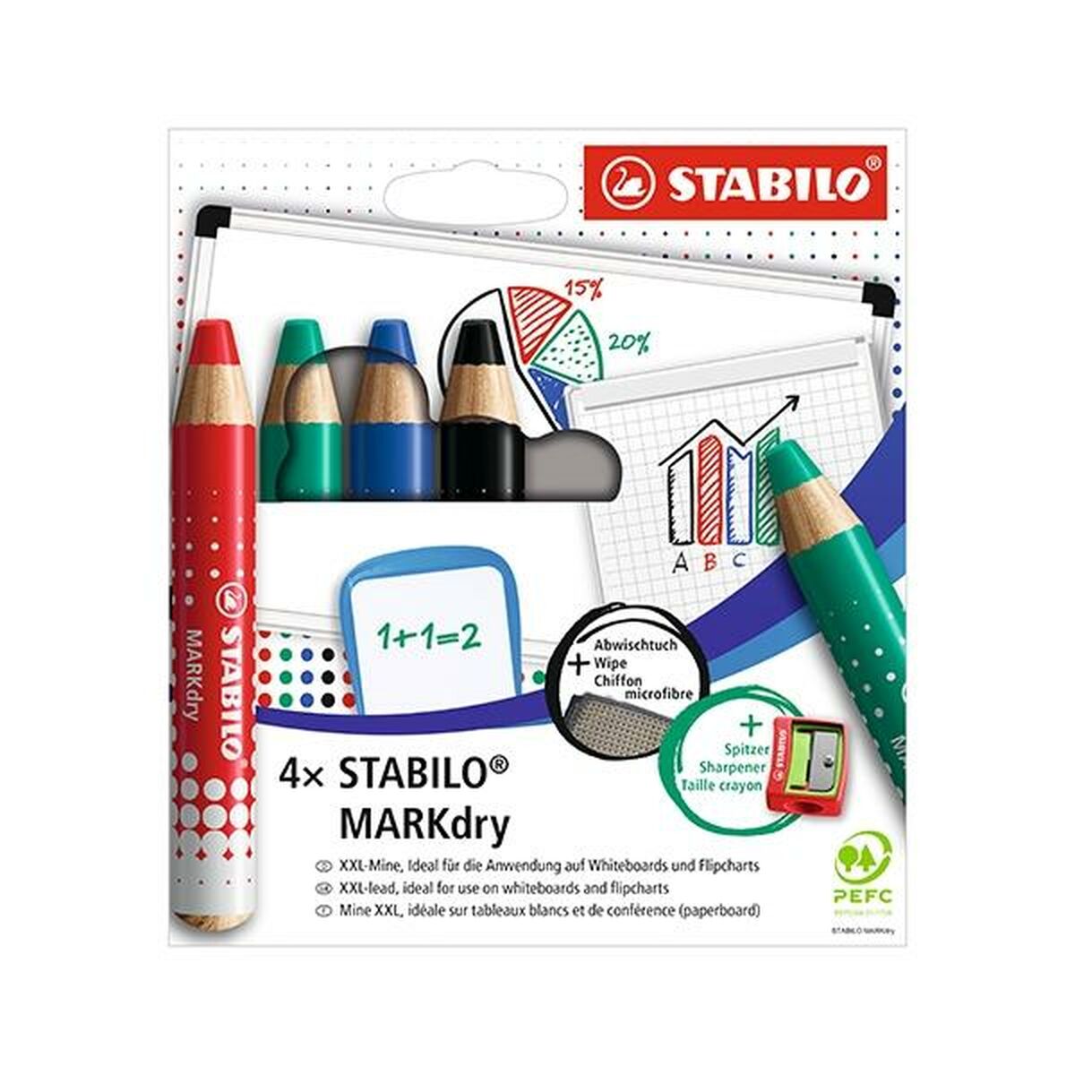Conjunto de Marcadores Stabilo 648/4-1 Multicolor