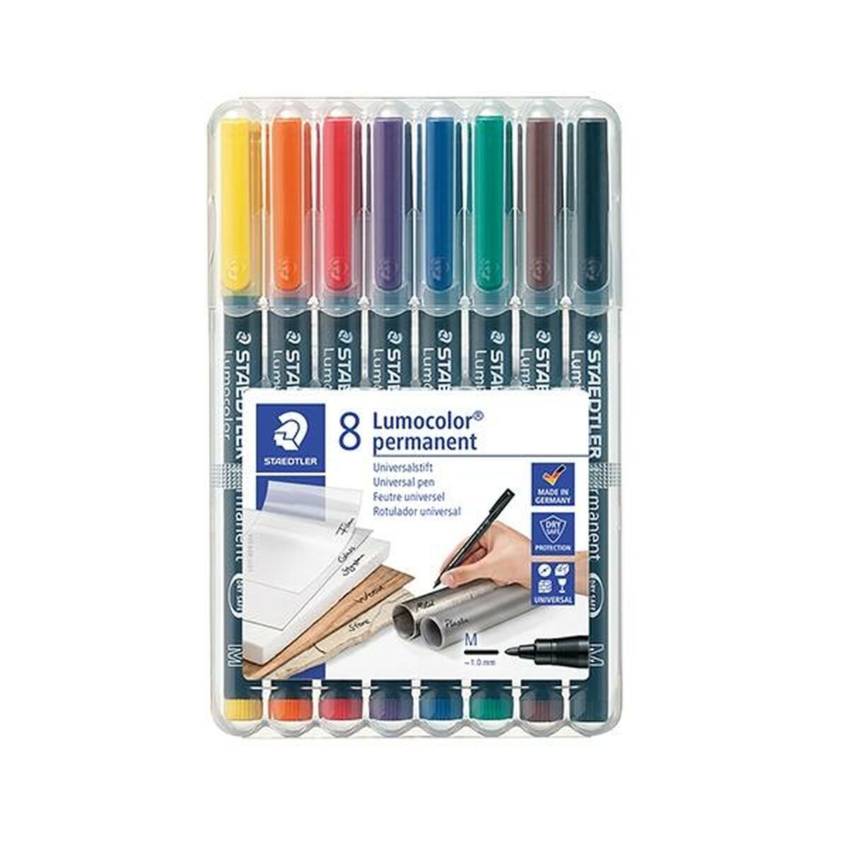 Rotulador permanente Staedtler 317 WP8 Preto