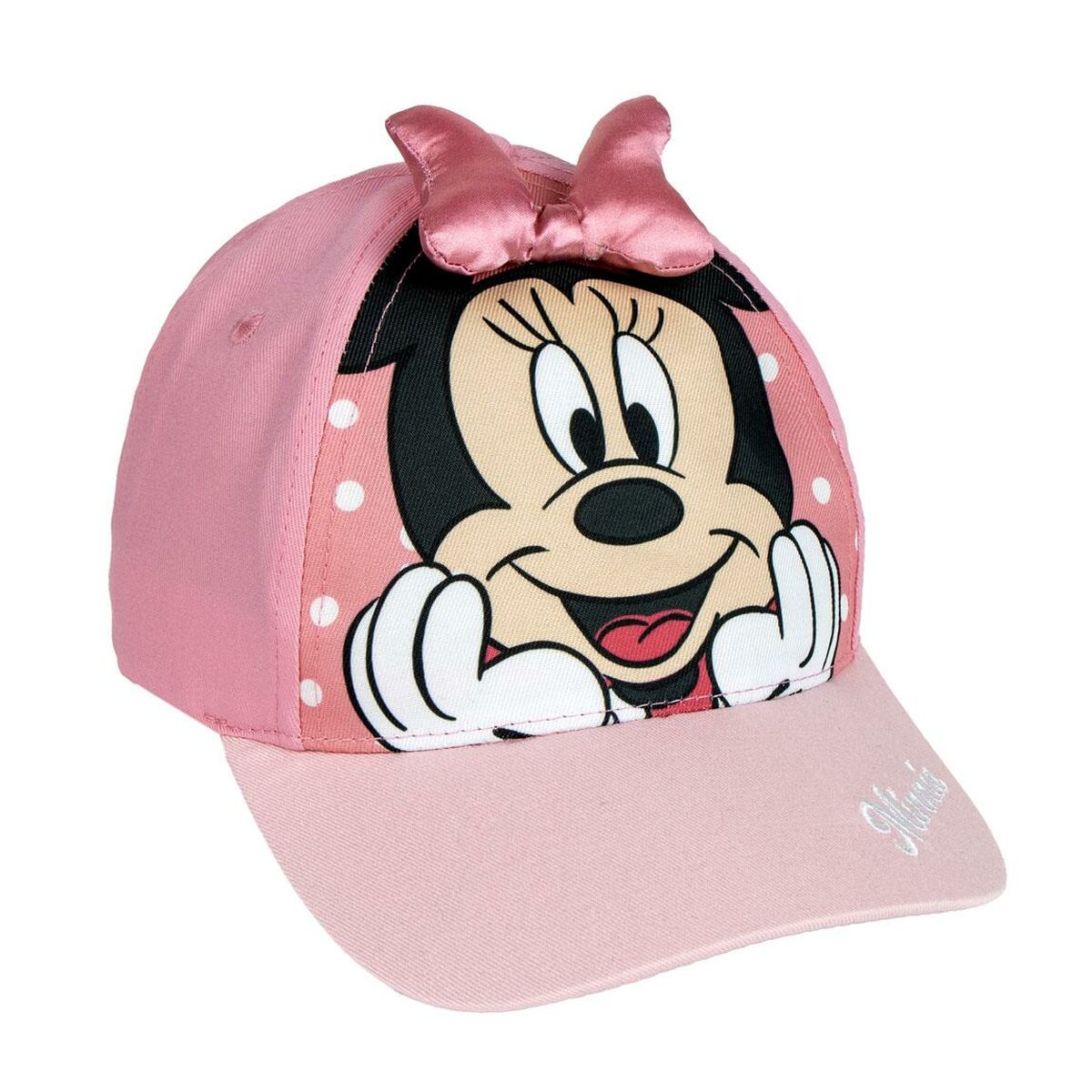 Boné Infantil Minnie Mouse Cor de Rosa