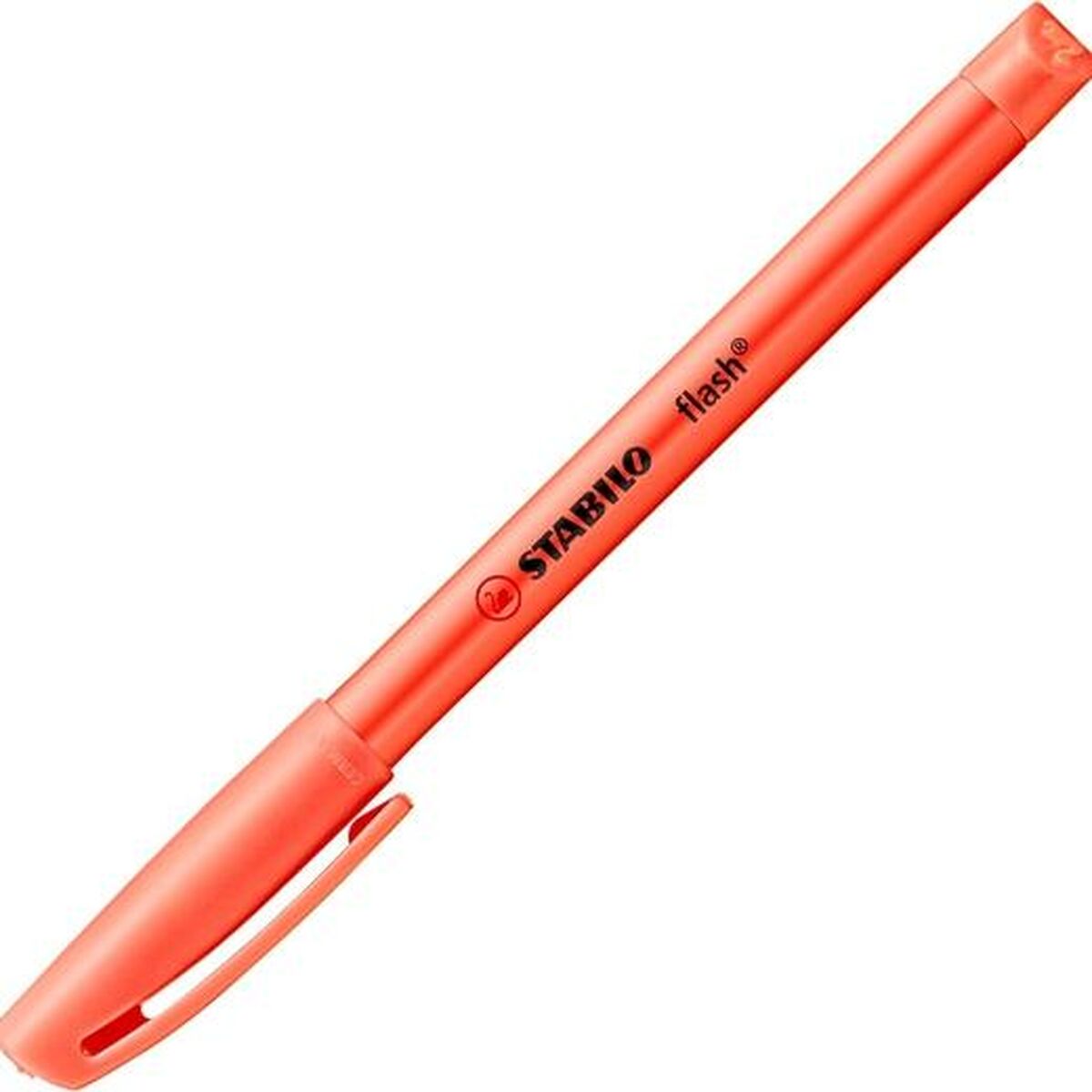 Marcador Fluorescente Stabilo Flash Vermelho 10 Unidades