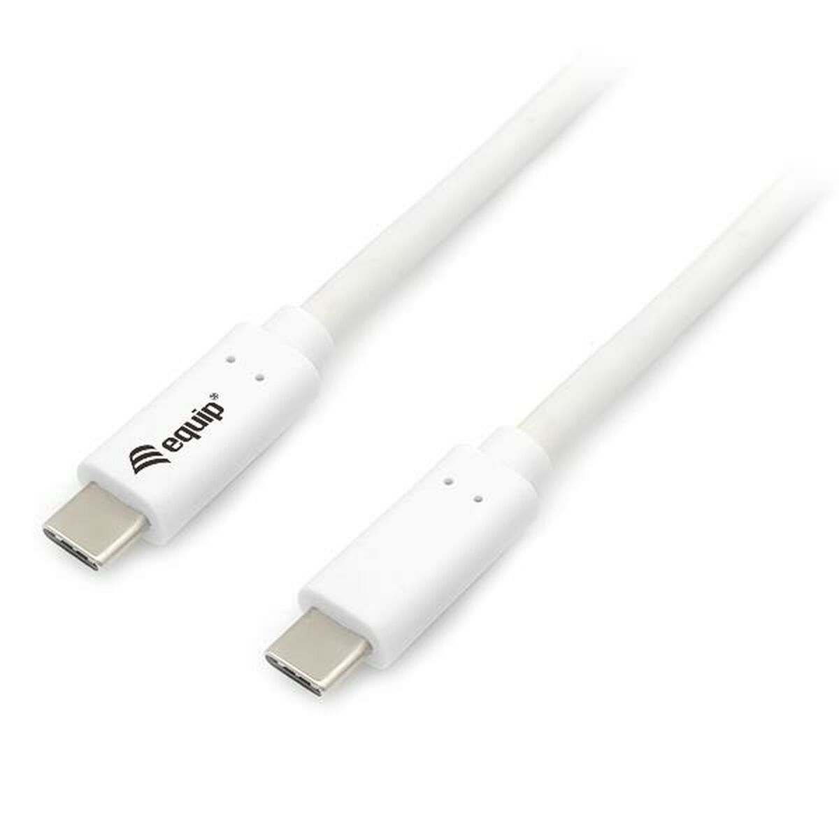 Cabo USB-C para USB-C Equip 12836207101 Branco 2 m