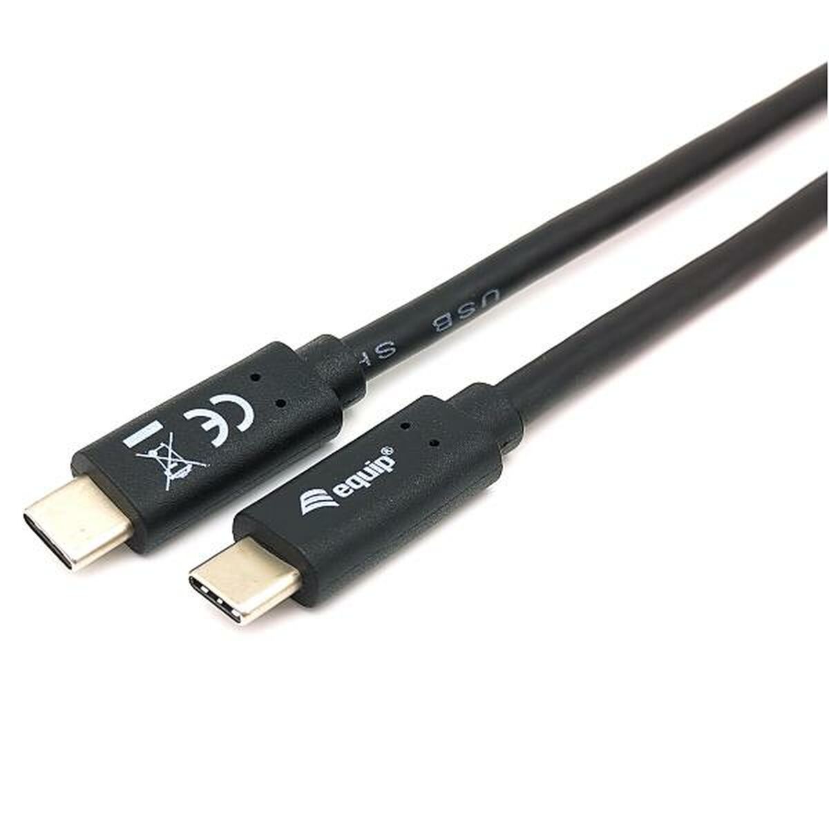 Cabo USB-C para USB-C Equip 12834707101 Preto 2 m