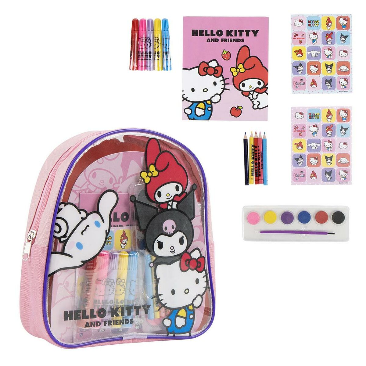 Conjunto de Desenho Hello Kitty
