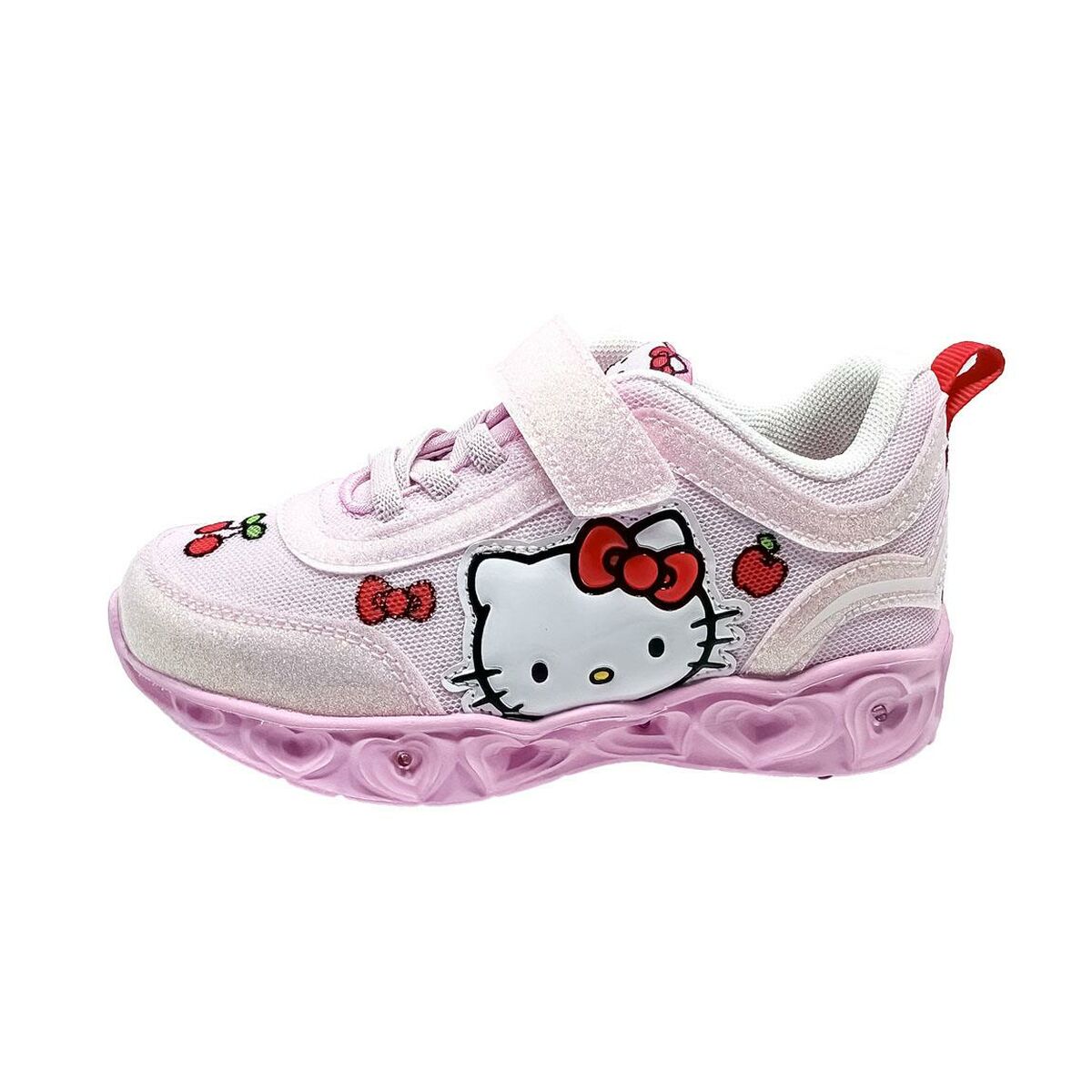 Sapatilhas Desportivas com LED Hello Kitty Rosa Claro Luzes LED