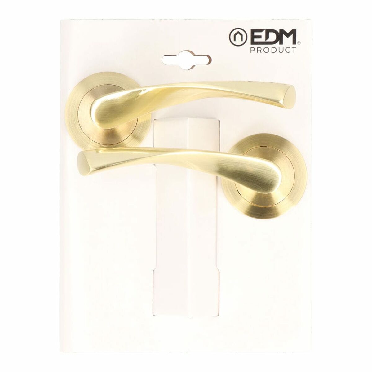 Jogo de Pegas EDM 86031 707 Alumínio Ø 6,5 x 12 cm Latão Dourado