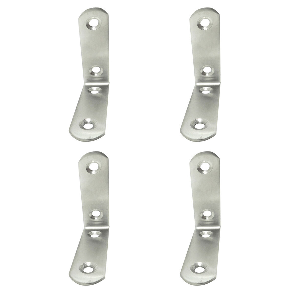 Esquadro de canto EDM 86092 an24 Aço inoxidável 6 x 6 x 1,9 cm 4 Unidades