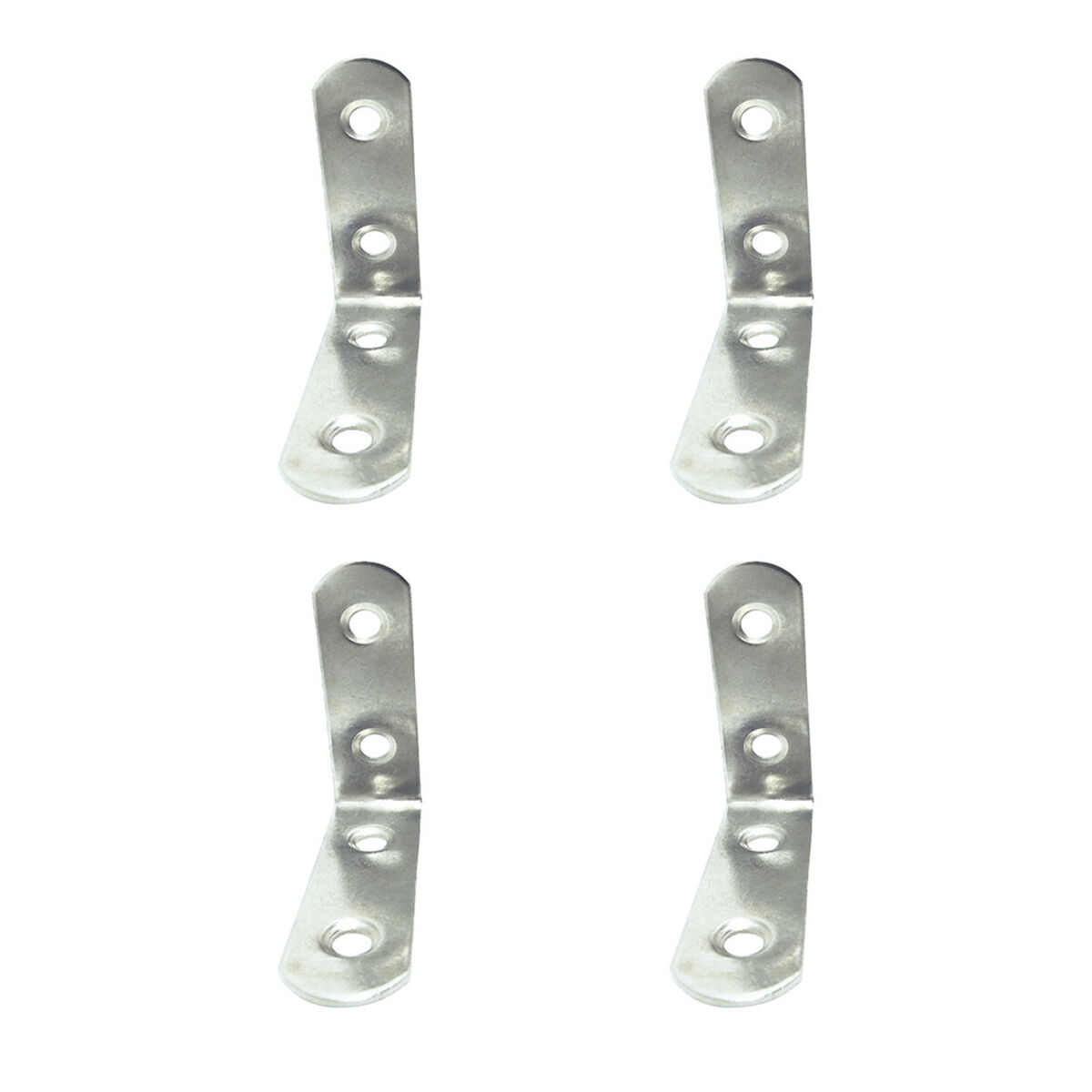 Esquadro de canto EDM 86091 an24 Aço inoxidável 5 x 5 x 1,6 cm 4 Unidades