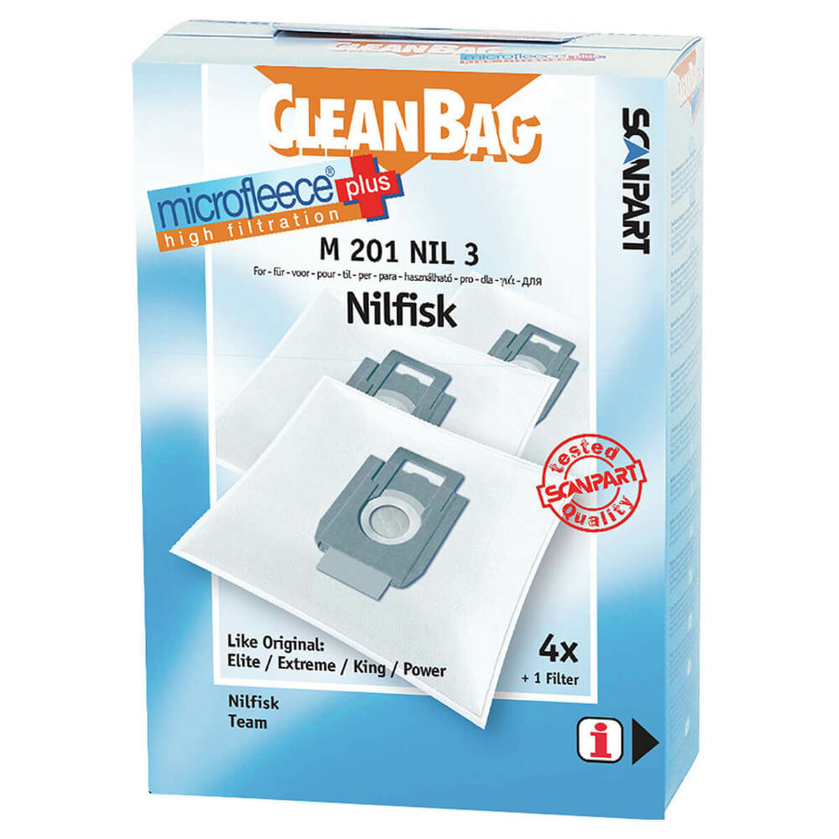 Bolsa Sobresselente para Aspirador Scanpart M 201
