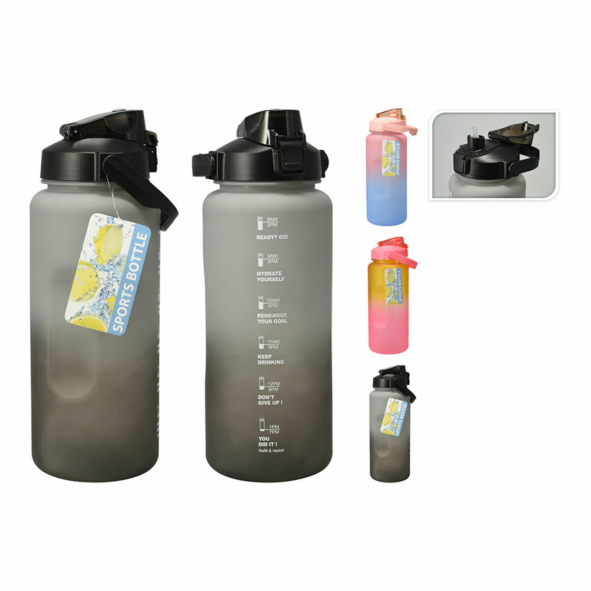 Garrafa de água Lifetime 2 L Plástico