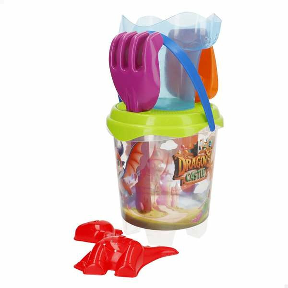 Balde de Praia Aktive 18 cm Dragão