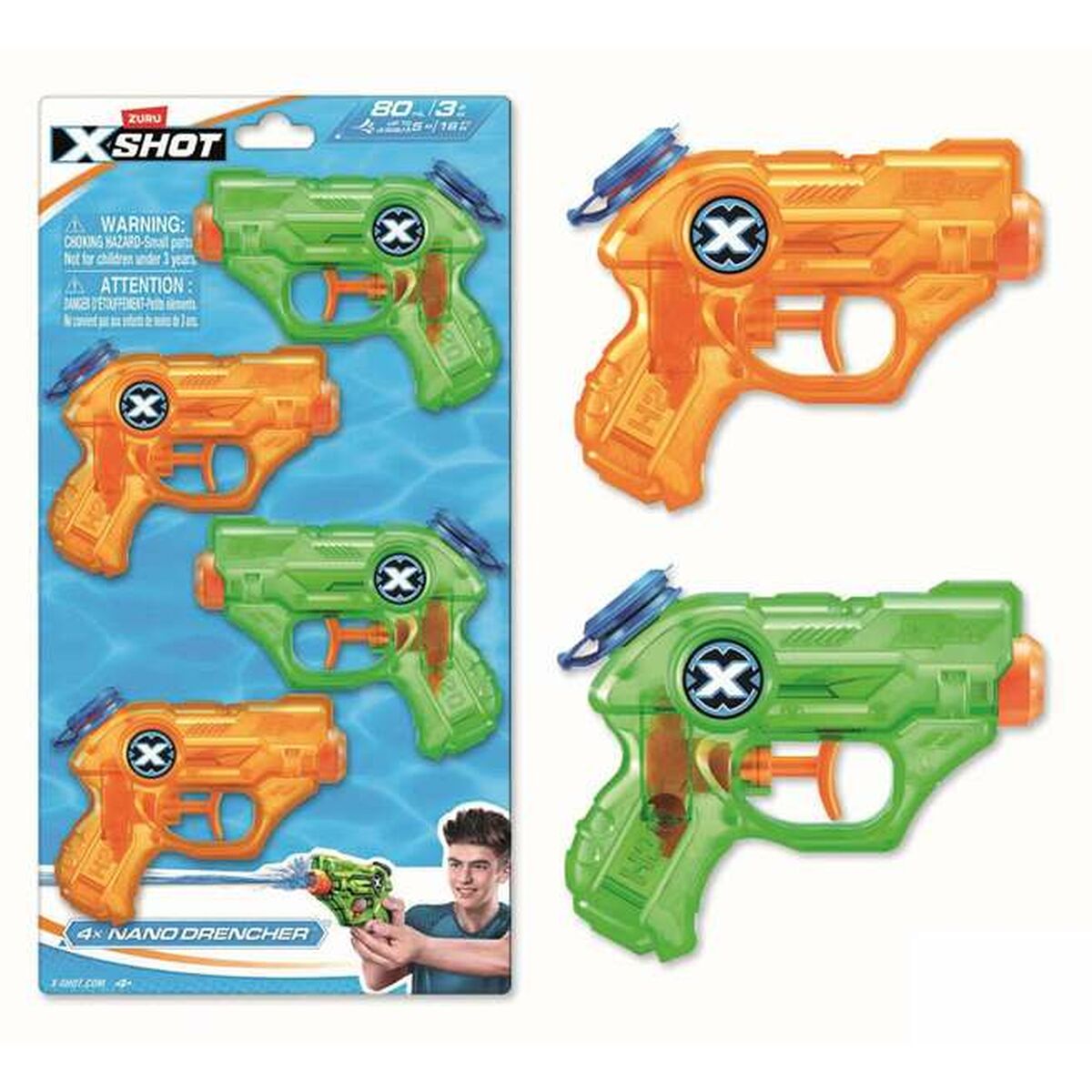 Pistola de Água Zuru X-Shot Nano Drencher