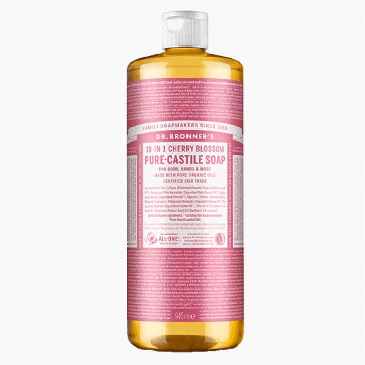 Sabonete Líquido Dr Bronner's Cherry Blossom 945 ml