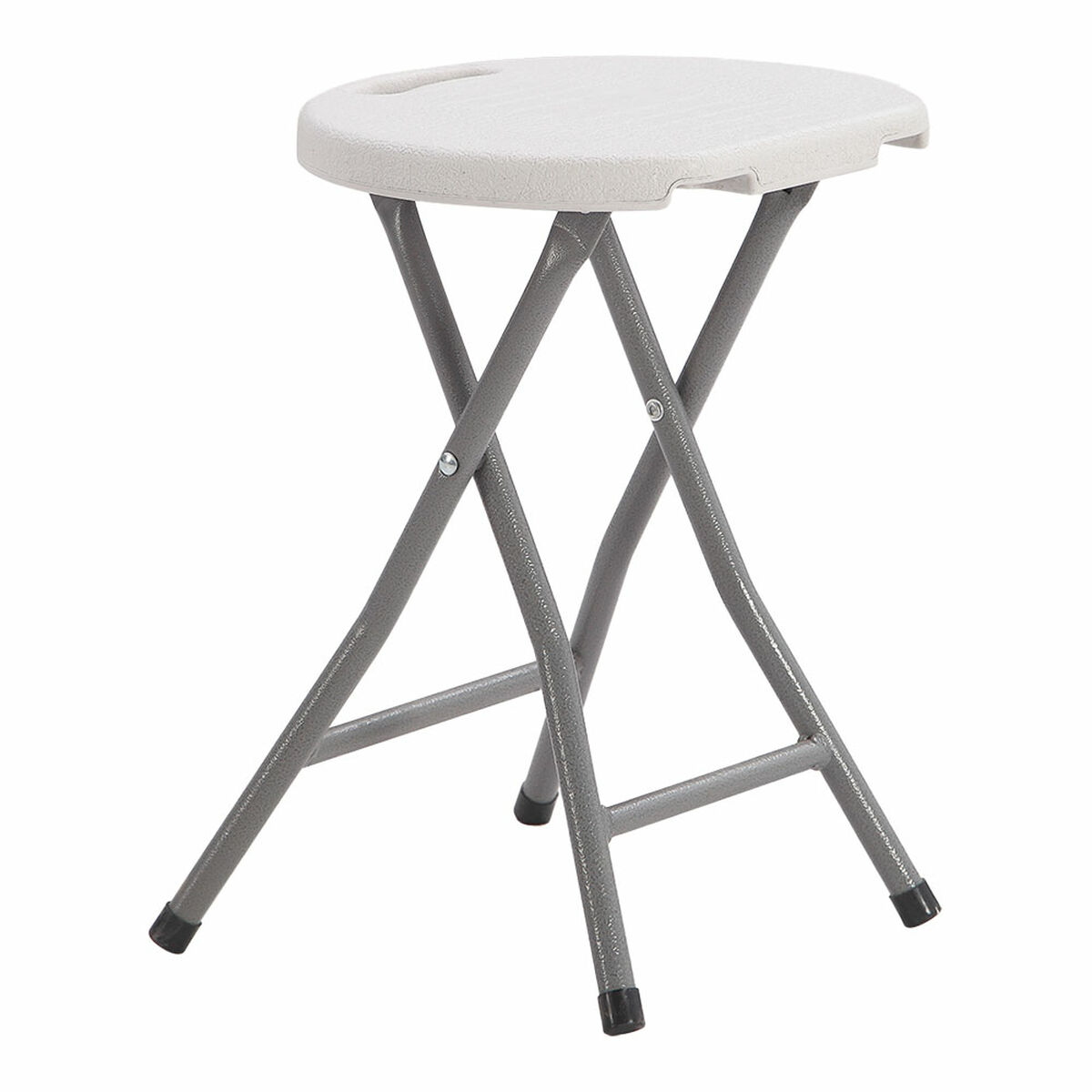 Banco Dobrável EDM 73798 Branco 33 x 30 x 45 cm