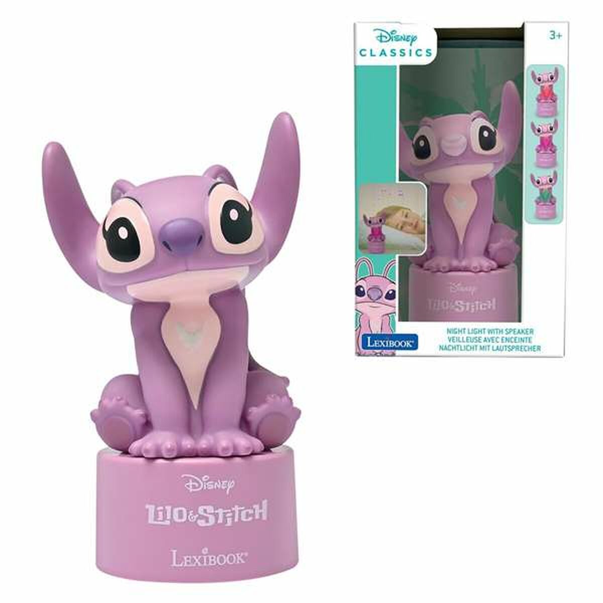 Lâmpada LED de Mesa com função noturna Stitch Angel Plástico