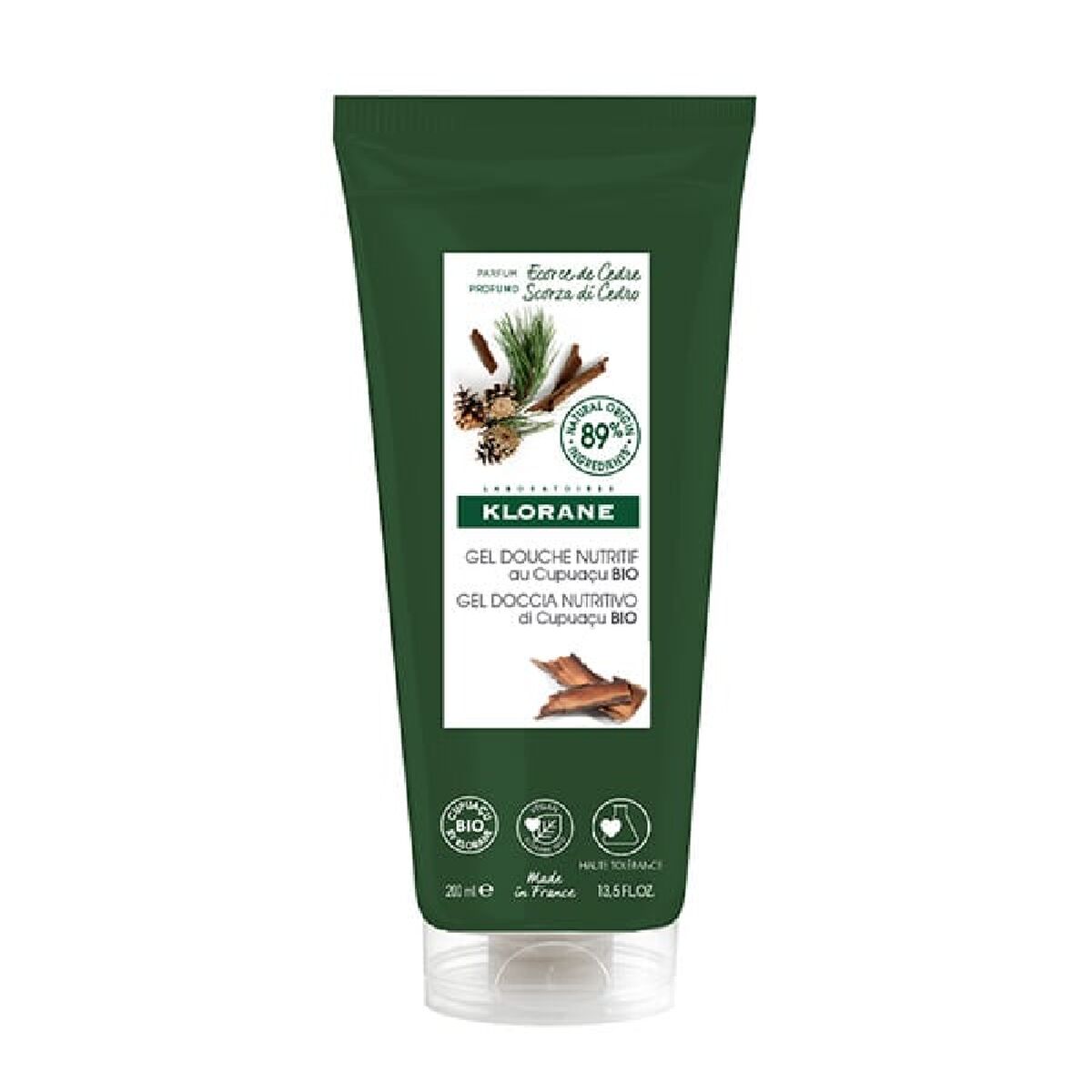 Gel de duche Klorane Casca Cedro