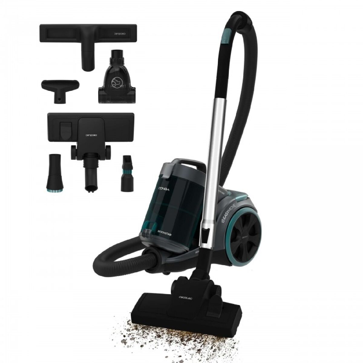 Aspirador Cecotec Conga Rockstar Multicyclonic XL PowerStyle 900 W Cinzento