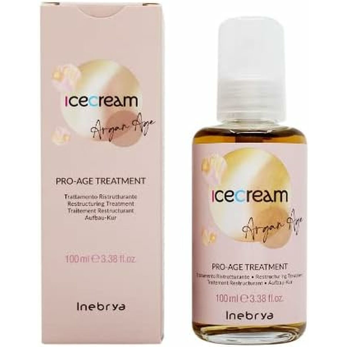 Máscara Capilar Inebrya Ice Cream Argan-Age 100 ml