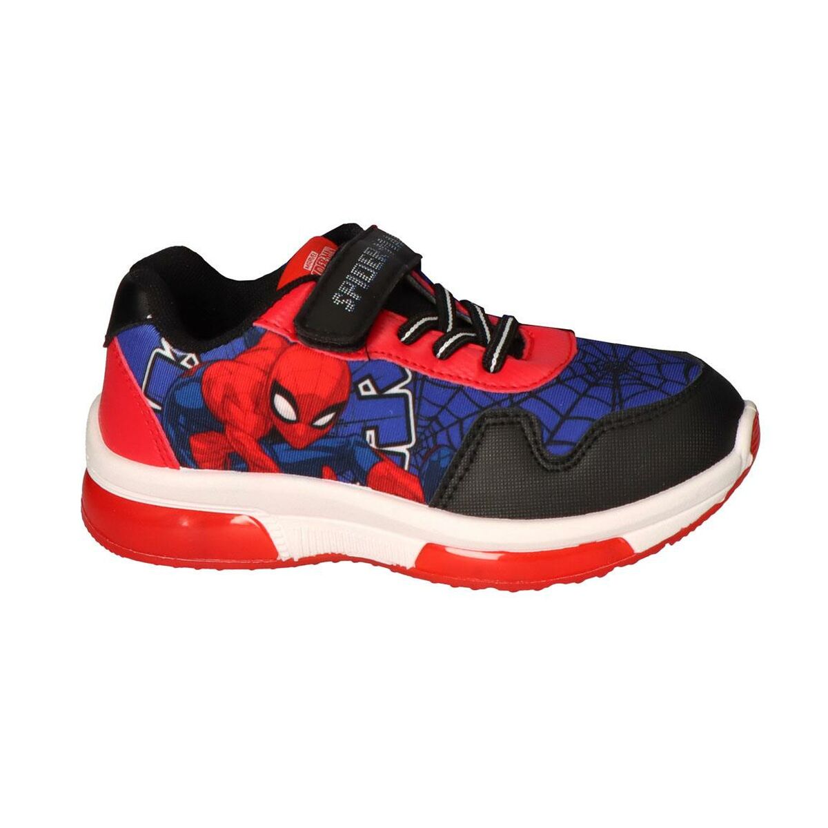 Sapatilhas Desportivas com LED Spider-Man Azul Luzes LED