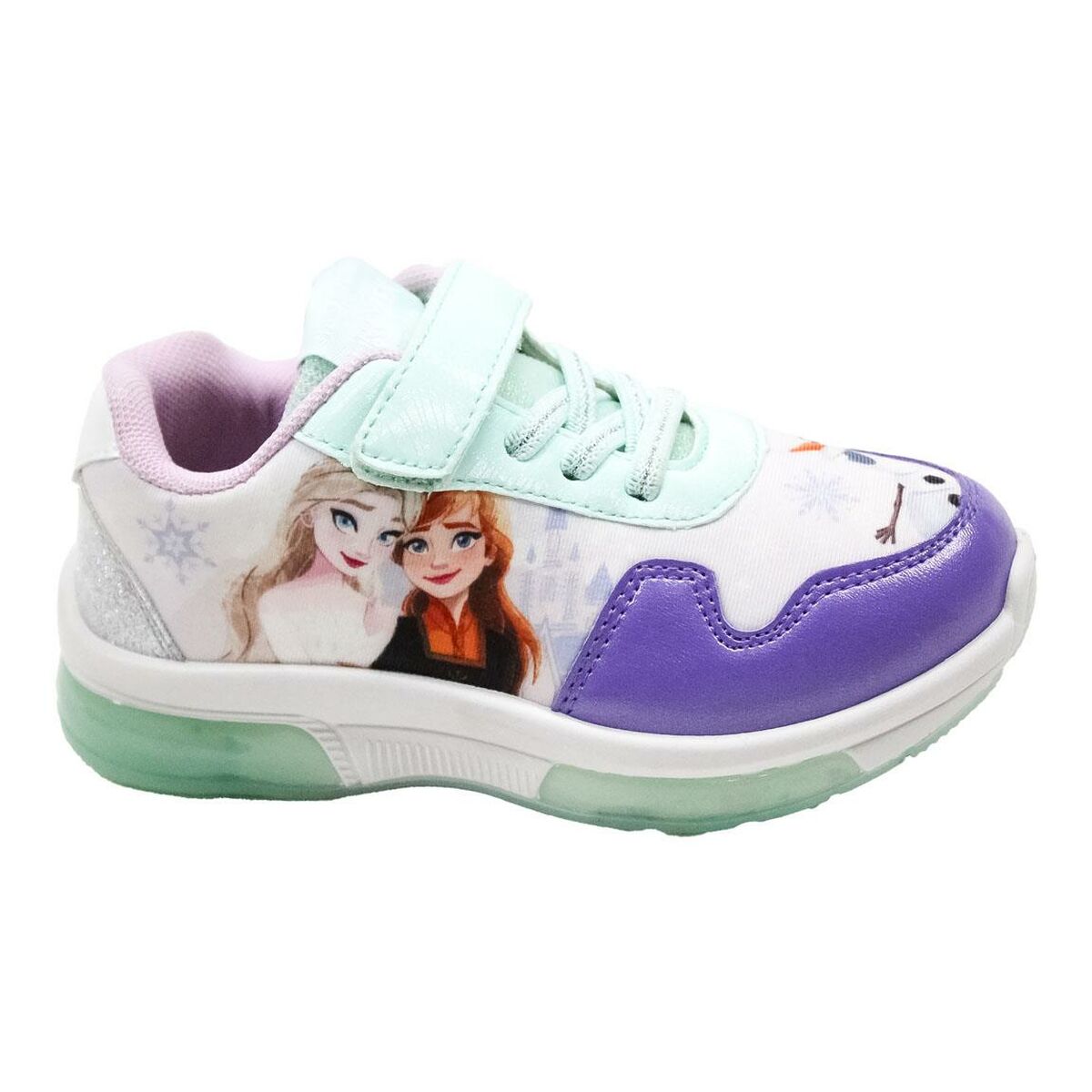 Sapatilhas Desportivas com LED Frozen Roxo Luzes LED