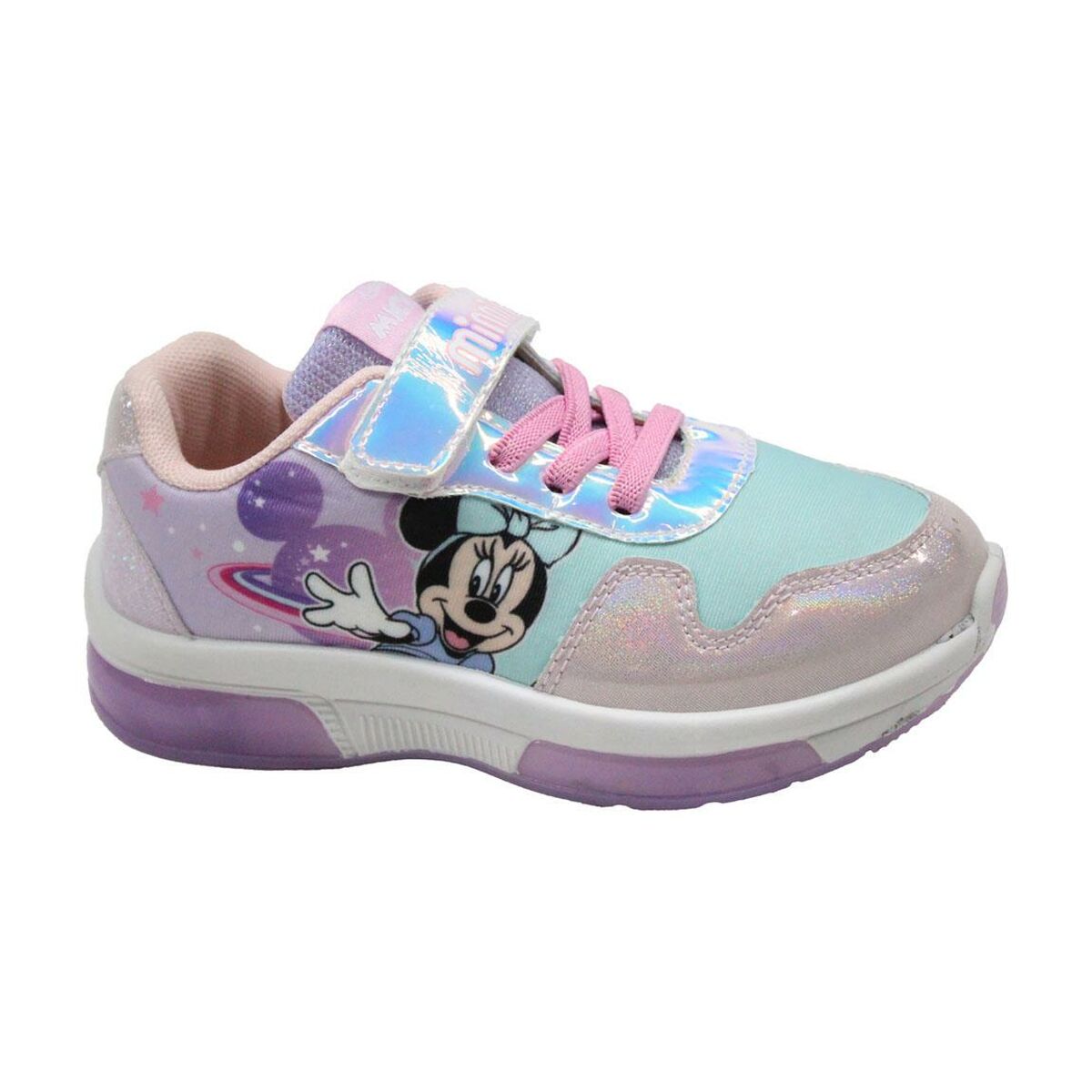 Sapatilhas Desportivas com LED Minnie Mouse Multicolor Luzes LED