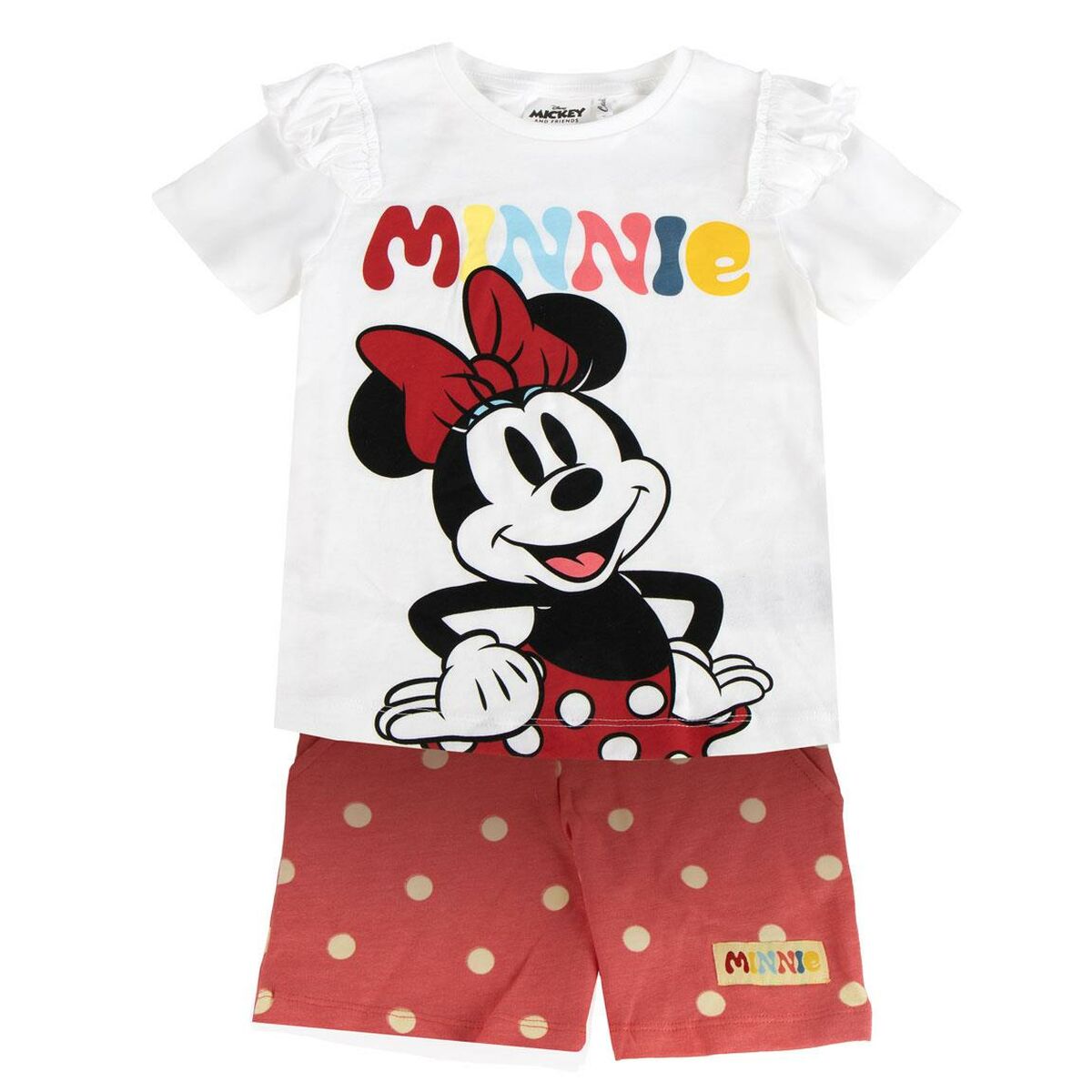 Conjunto de Vestuário Minnie Mouse Coral