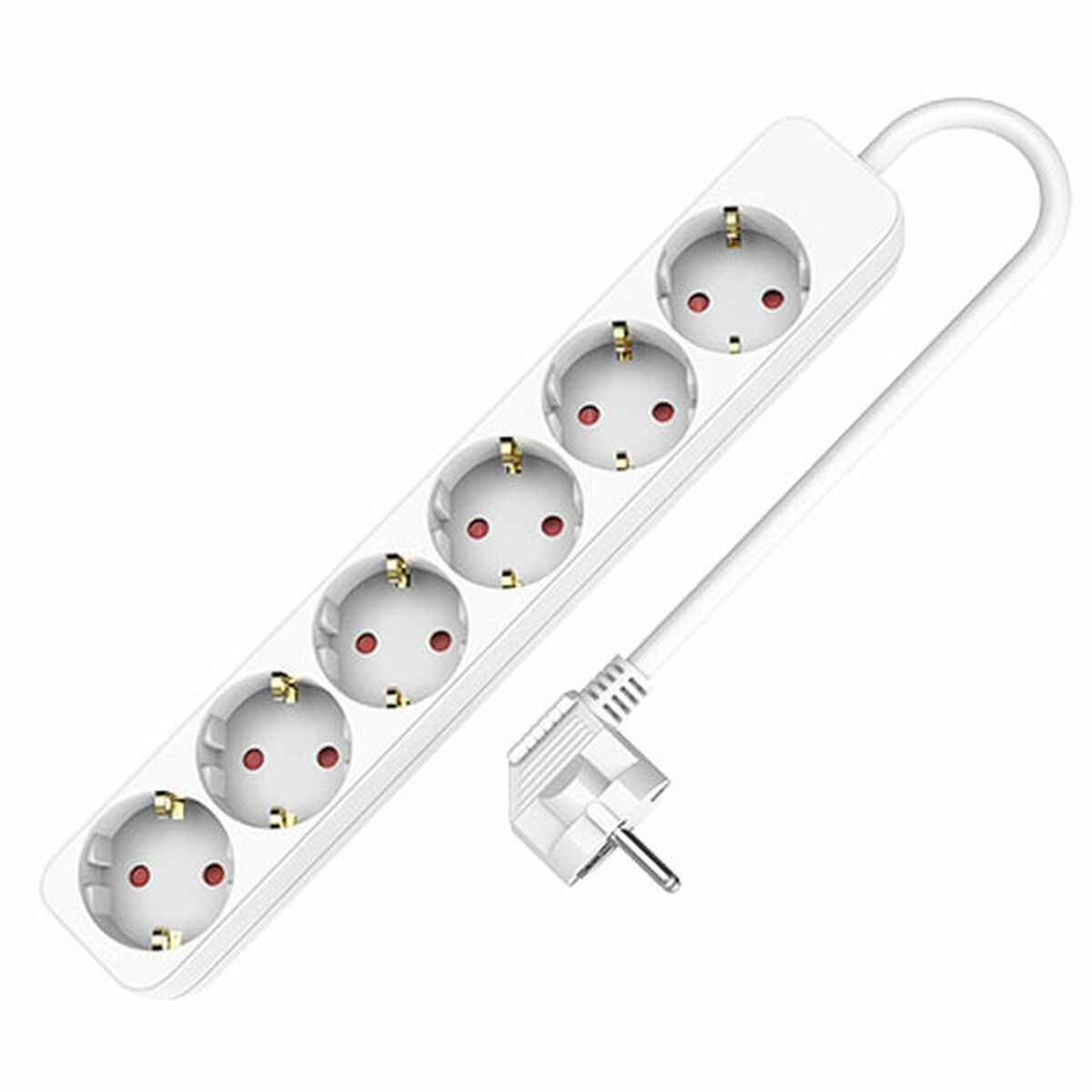 Extensão com 6 Tomadas sem Interruptor TM Electron (1,5 m)