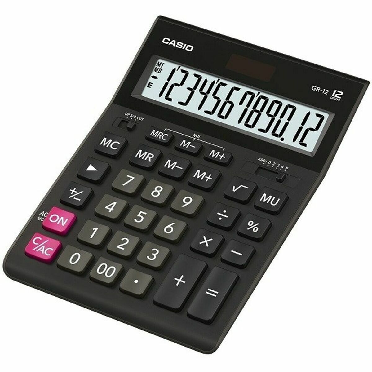 Calculadora Casio GR-12 Preto Plástico