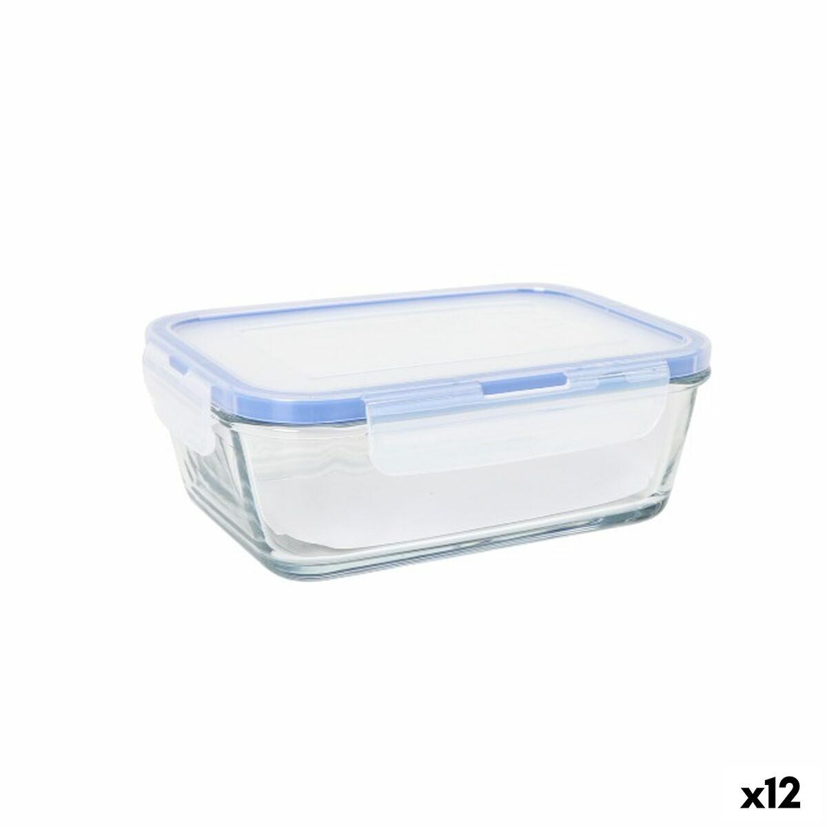 Lancheira Hermética LAV Cinzento Transparente 0,8 L (12 Unidades)