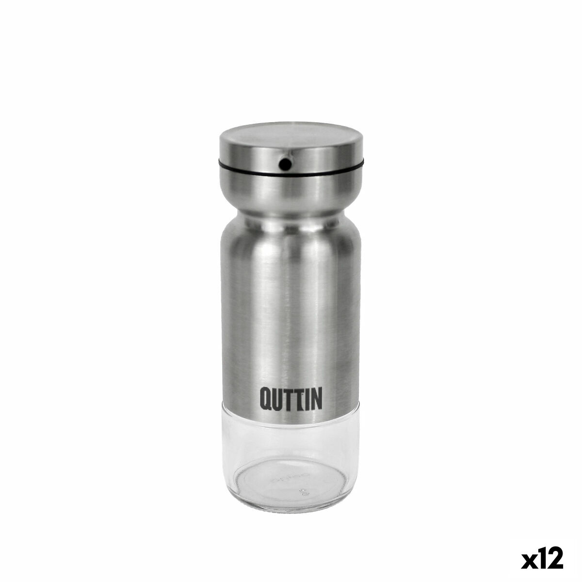 Galheteiro Quttin Transparente Prateado Aço inoxidável 0,36 L (12 Unidades)