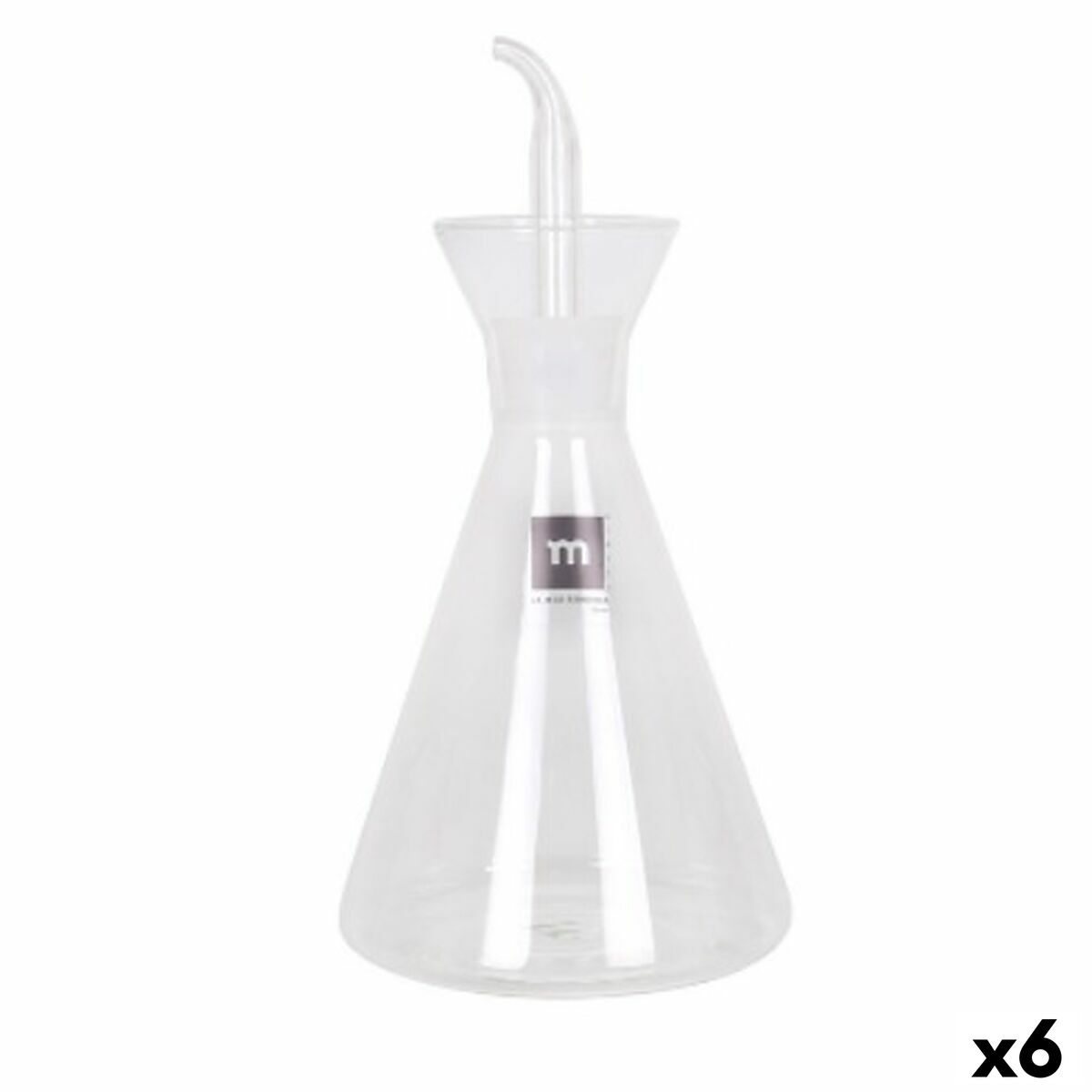 Galheteiro La Mediterránea Iraia Transparente Vidro de Borosilicato 500 ml (6 Unidades)