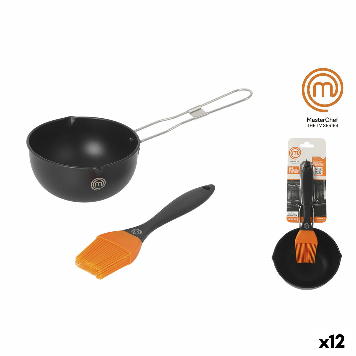 Conjunto de ferramentas para churrasco MasterChef 11,5 X 6 cm Pincel (12 Unidades)