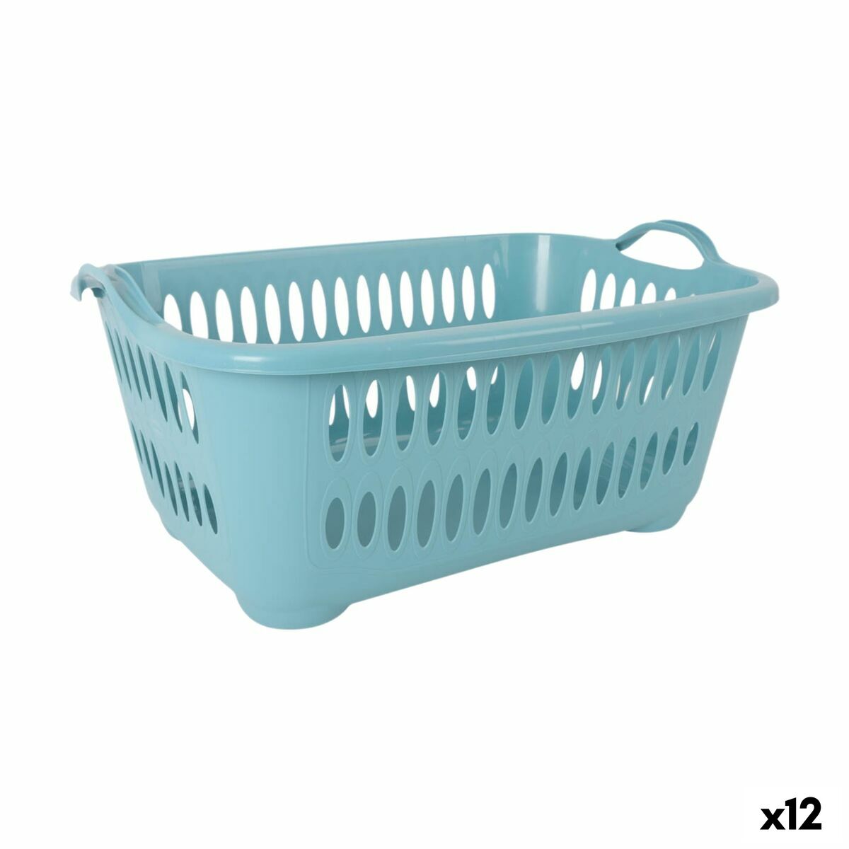 Cesto da Roupa Tontarelli Cover line Azul Plástico 62,5 x 44,5 x 27,5 cm (12 Unidades)
