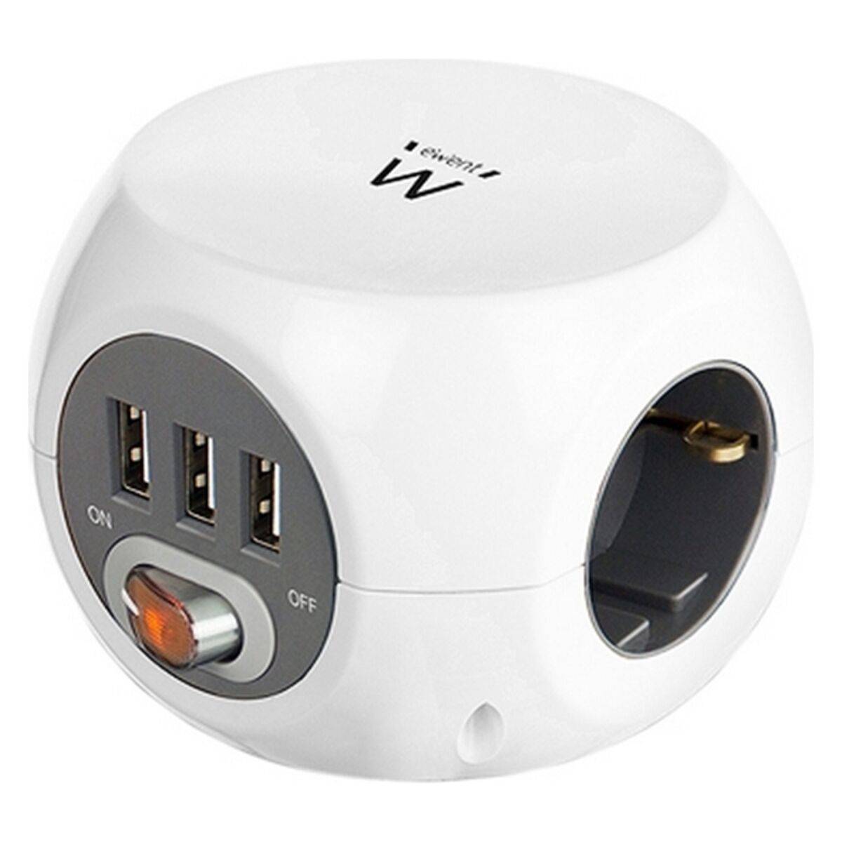 Extensão em Cubo Ewent EW3939 USB 5V 2A Branco