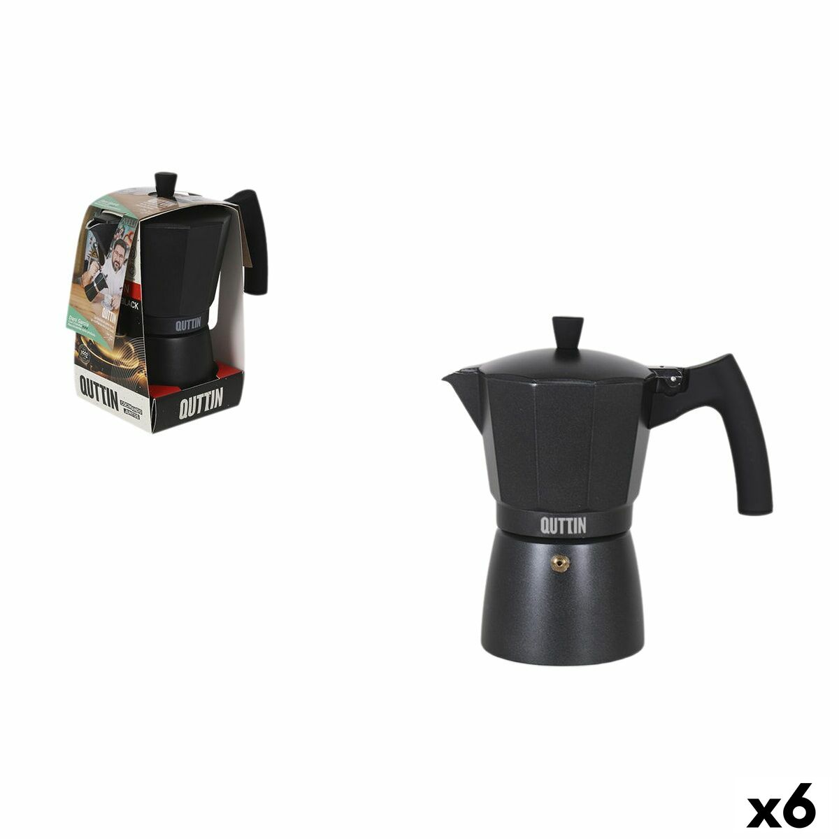 Cafeteira Italiana Quttin 6 Copos (6 Unidades)