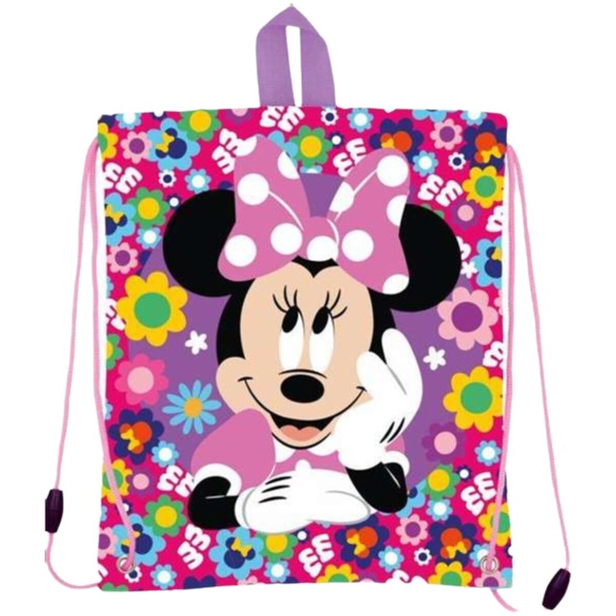 Bolsinha de Merenda Minnie Mouse Minnie Bold Florals