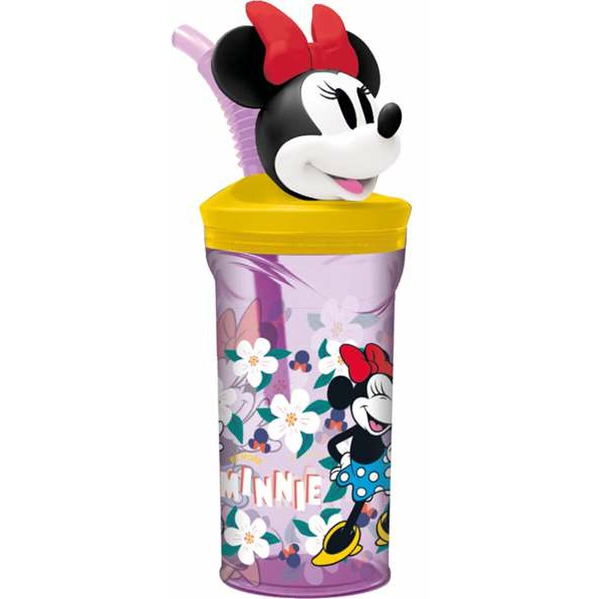Copo com Palhinha Minnie Mouse Sunshine 360 ml