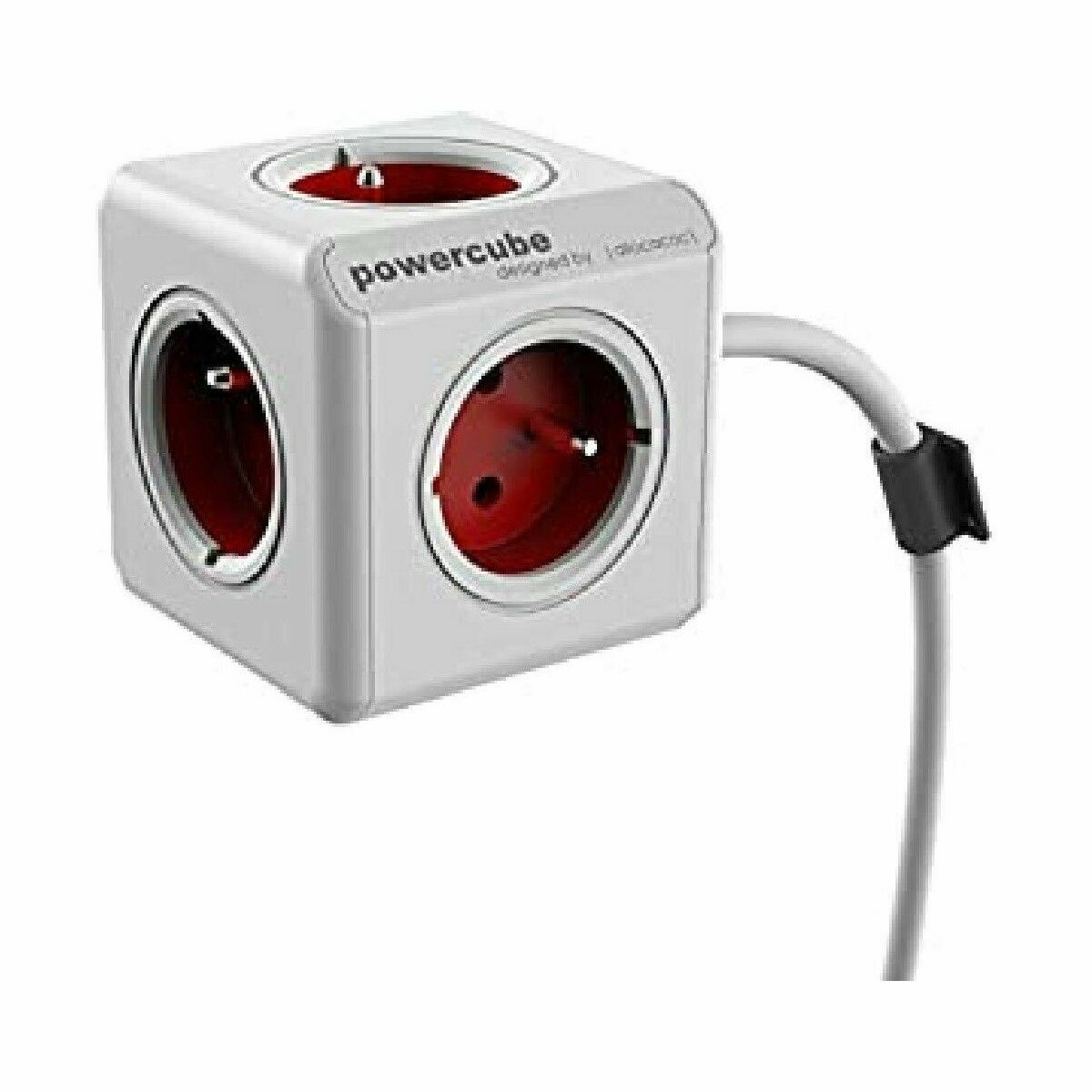 Extensão em Cubo Allocacoc PowerCube Branco Vermelho (1,5 m)
