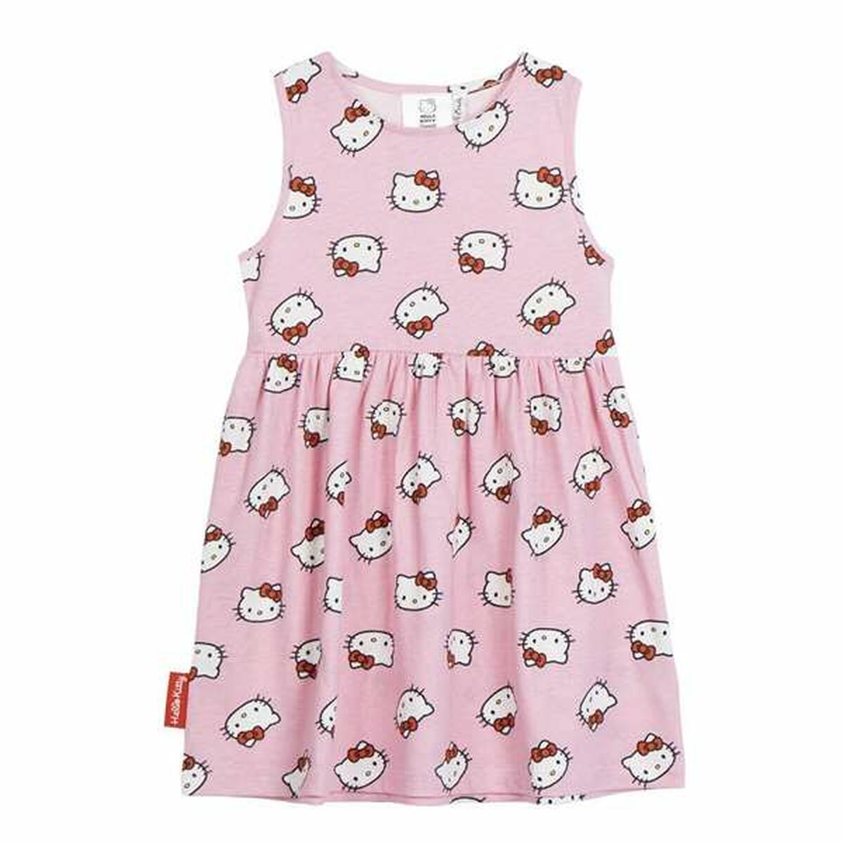 Vestido Hello Kitty Cor de Rosa 12 Anos